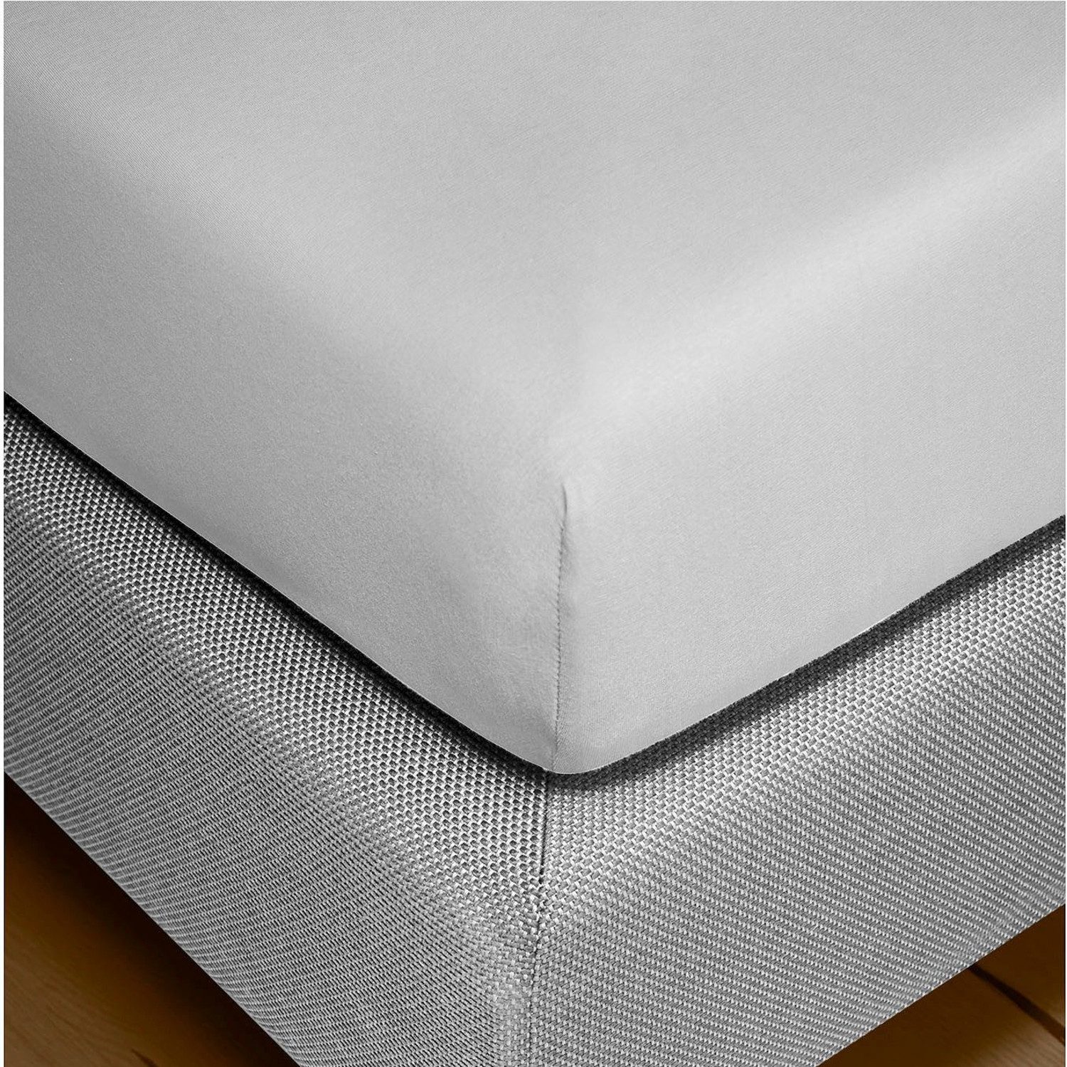 BIERBAUM Spannbettlaken Jersey Spannbetttuch Spannlaken Bierbaum 90x200 100x200, Jersey, Gummizug: rundum, (1 Stück), Für Matratzen bis 30cm Höhe