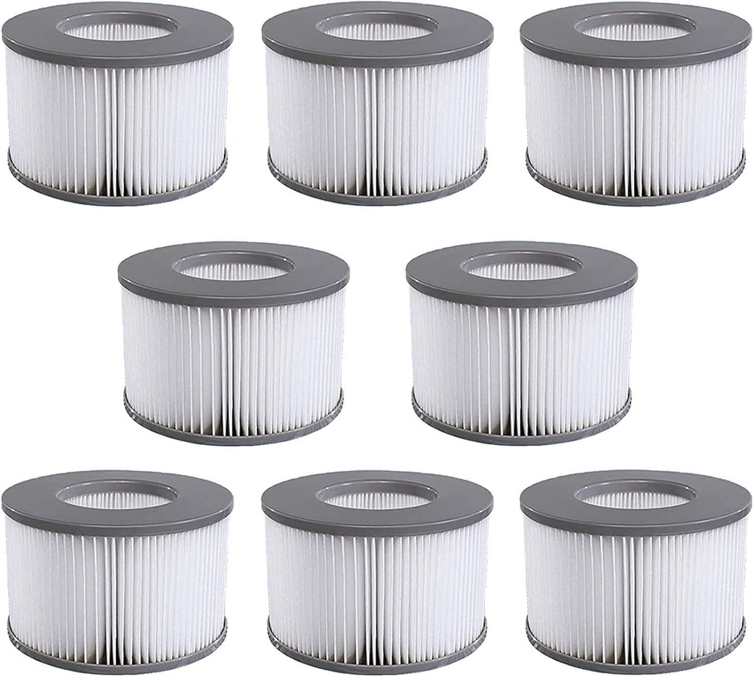 FELIXLEO Pool-Filterkartusche 8er-Pack Ersatzfilter für MSPA Whirlpool Filterkartusche Modelle