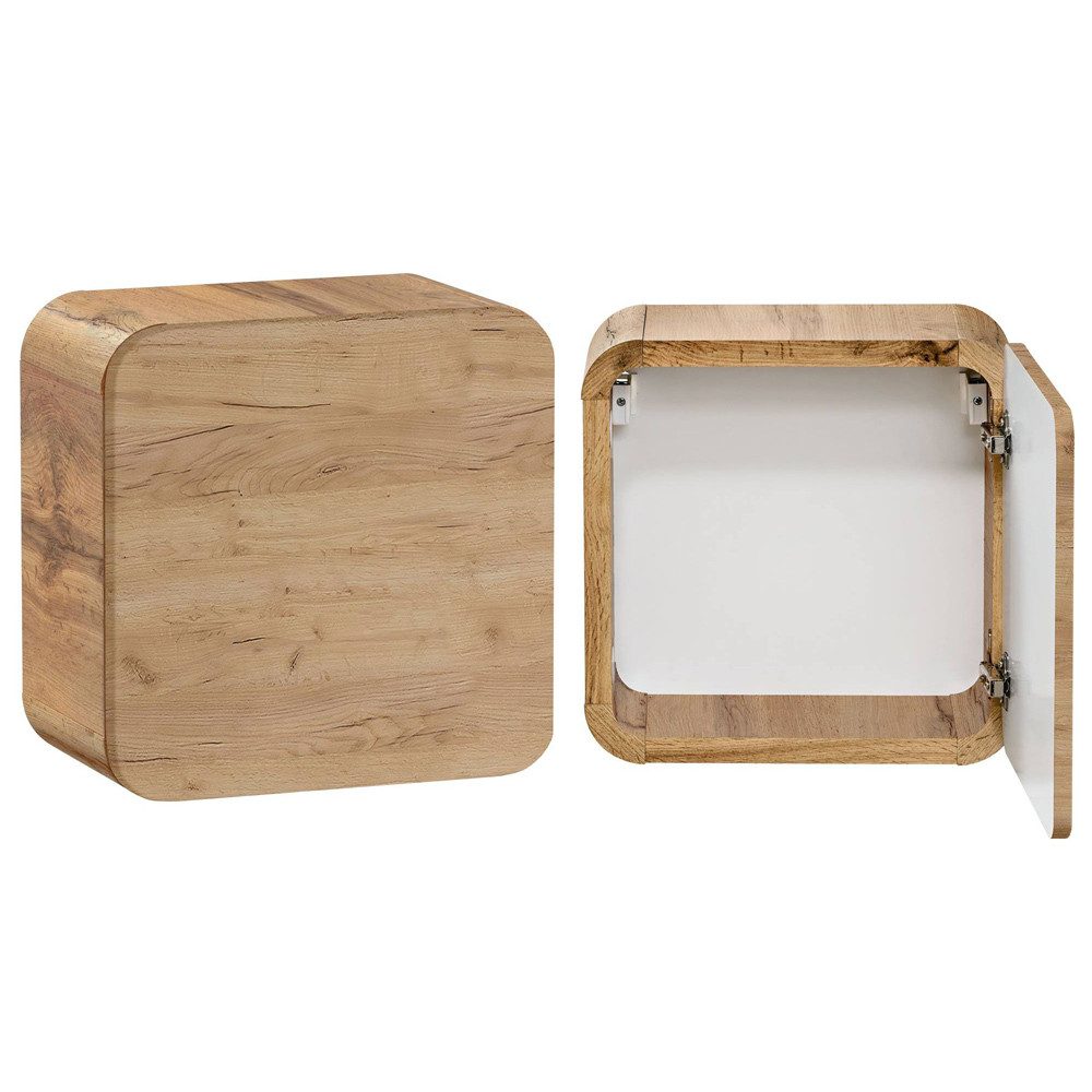 Lomadox Hängeschrank LUTON-56-CRAFT Badmöbel, Wotan Eiche günstig online kaufen