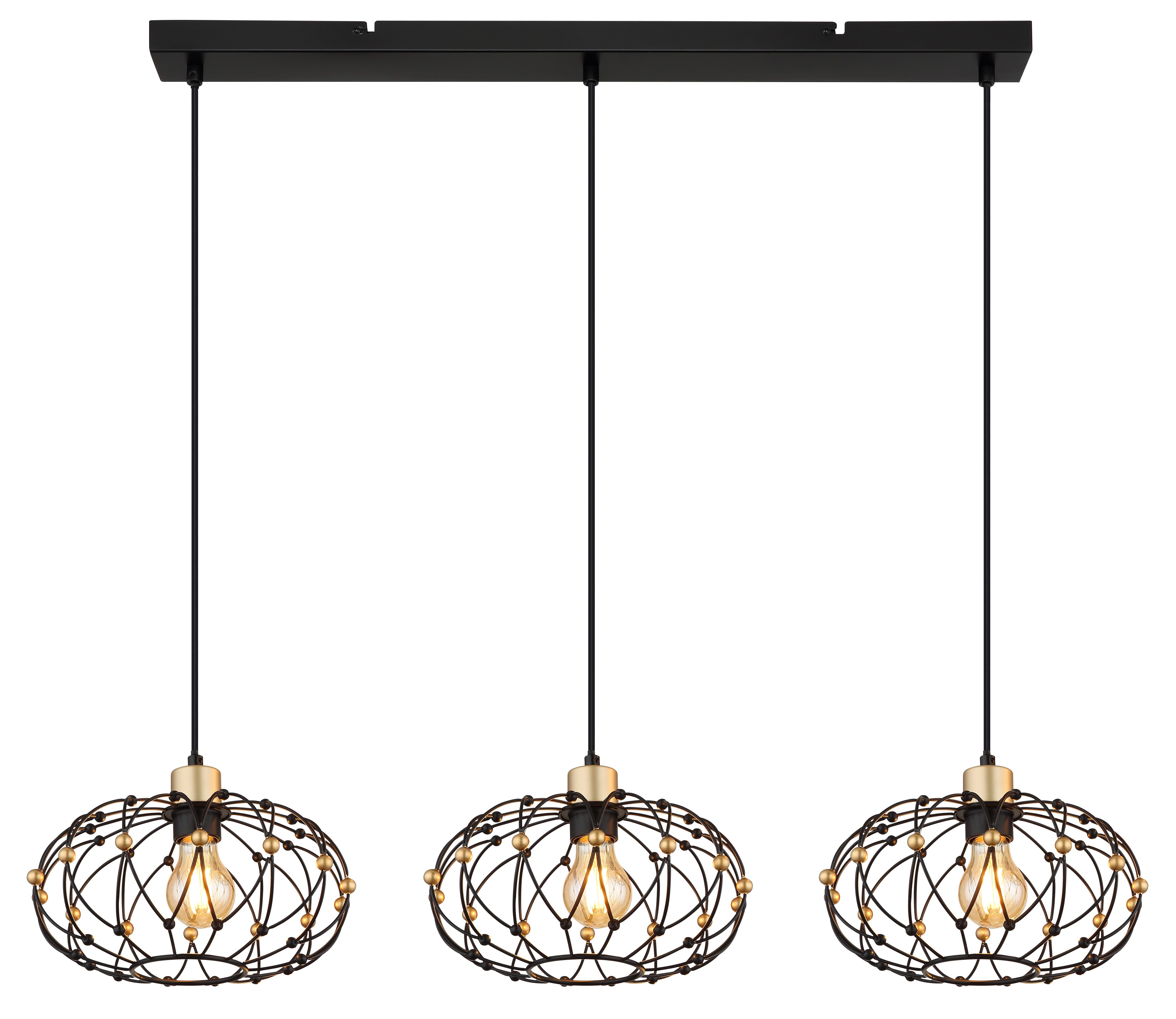 GLOBO LIGHTING Hängeleuchte GREYS, ohne Leuchtmittel, Hängelampe Esszimmer-Leuchte Esstischleuchte Wohnzimmer