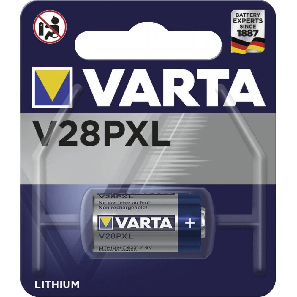 VARTA Varta V 28 PXL Lithium-Batterie Akku Varta V 28 PXL Electronics (6 Volt V), Hochwertige Lithium-Batterie mit 6 Volt