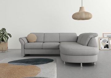 sit&more Ecksofa Apulia L-Form, wahlweise Bettfunktion, Bettkasten und Kopf- und Armteilverstellung