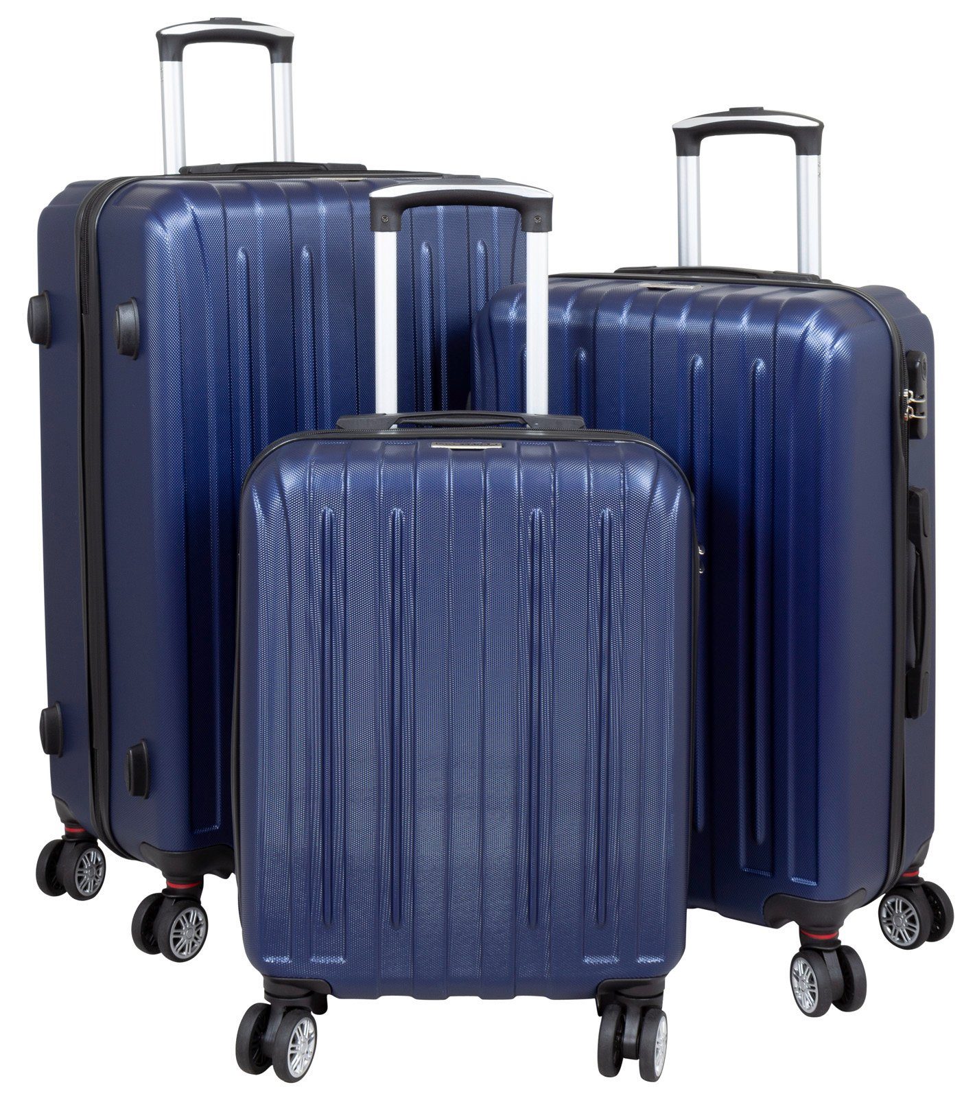 Trendyshop365 Kofferset Dallas, 4 Rollen, (Hartschale, günstig online kaufen