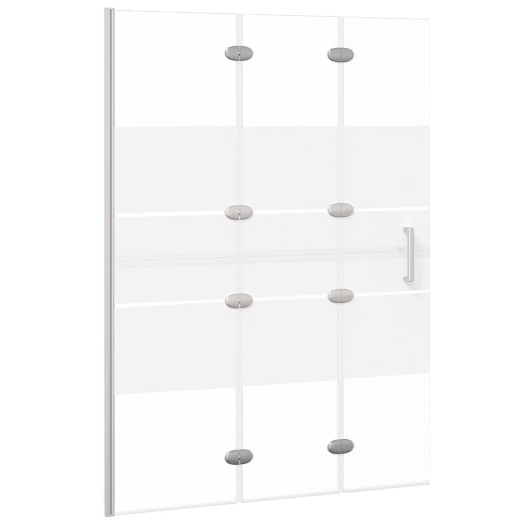vidaXL Duschwand Faltbare Duschkabine ESG 100x140 cm Weiß