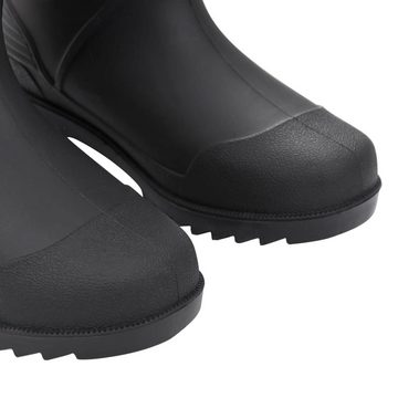 vidaXL Wathose Gummistiefel Schwarz Größe 39 PVC