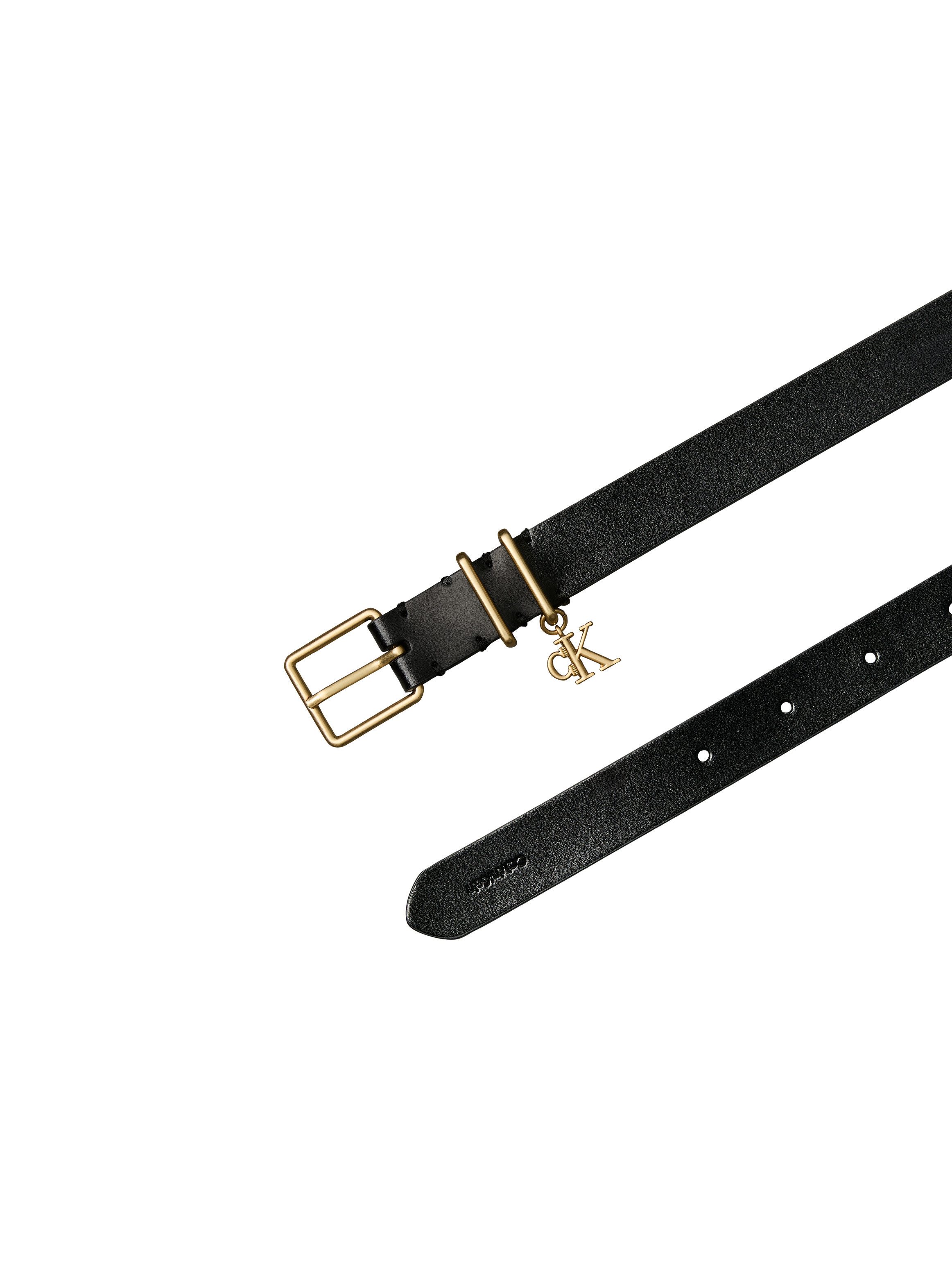 Calvin Klein Ledergürtel MONOGRAM CHARM KEEPER BELT 25MM Regular fit mit Anhänger