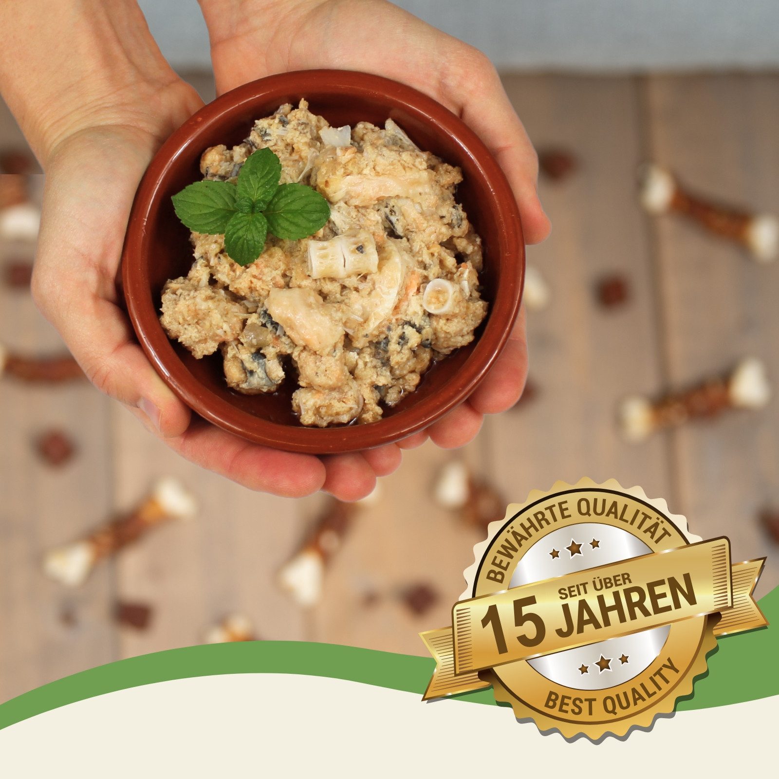 Lecker.Pet 6 x 400 g Lecker.Pet® Mia's 100 % Lachs Katzenfutter Nassfutter Lachs, Ergänzungsfutter für: Katze