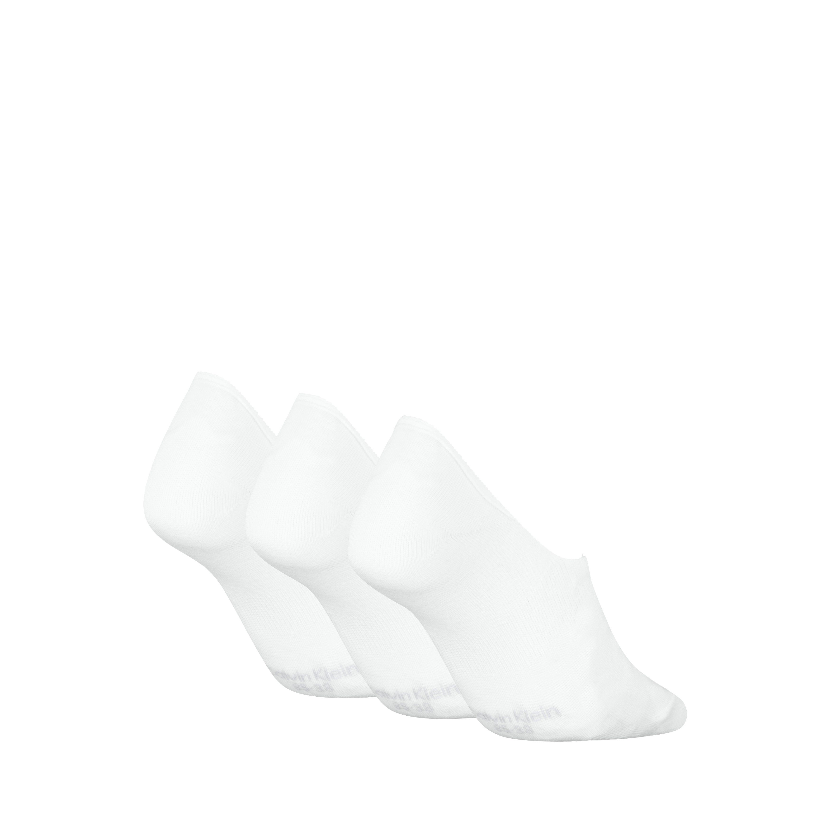 Calvin Klein Füßlinge CK WOMEN FOOTIE MC (3 Paar) Antirutsch Noppen im Fersenbereich, Cotton-Mix, elastisch