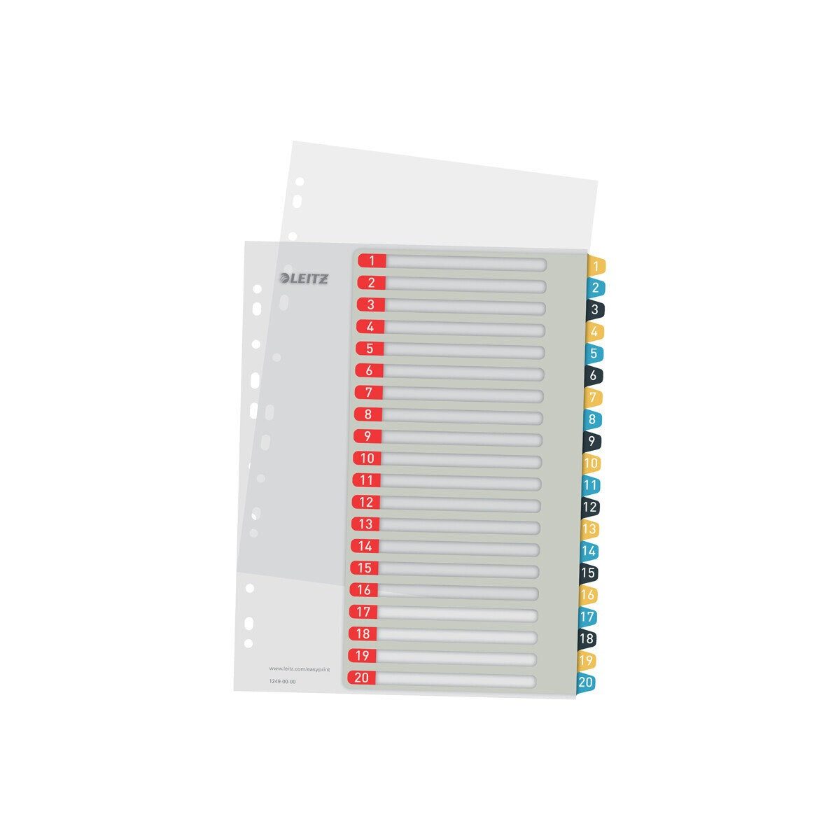LEITZ Aktenordner Leitz Ordnerregister Cosy DIN A4+ Vollformat