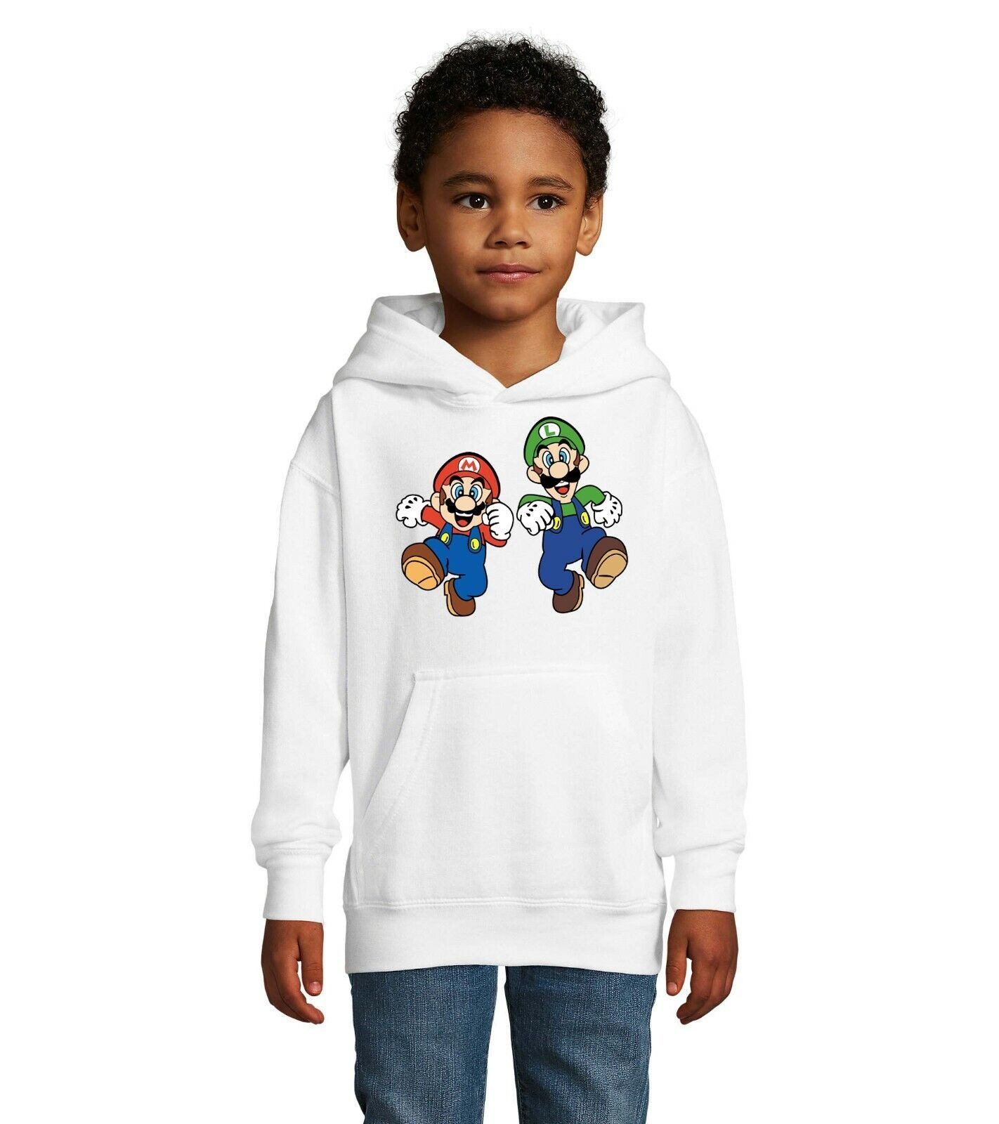 Hoodie Hoodie Kinder Yoshi & Mario Konsole Super Retro Luigi
