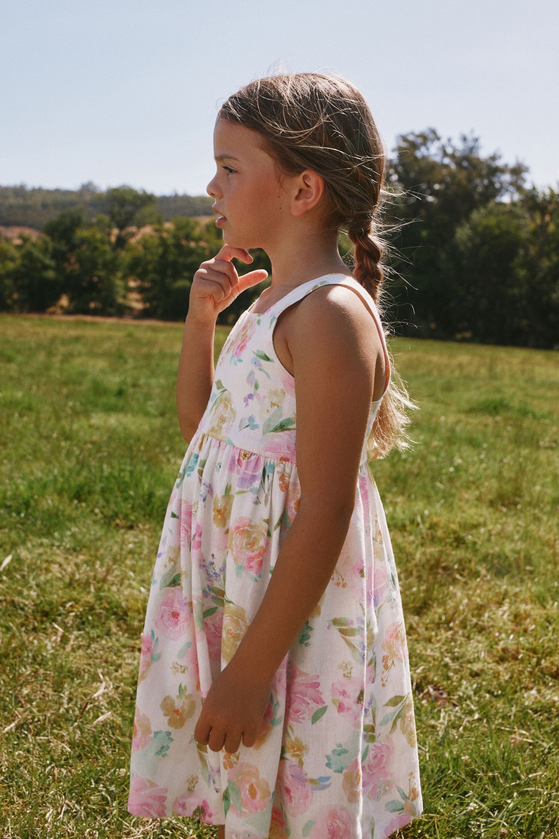 Next Sommerkleid Sommerkleid aus Leinen (1-tlg)
