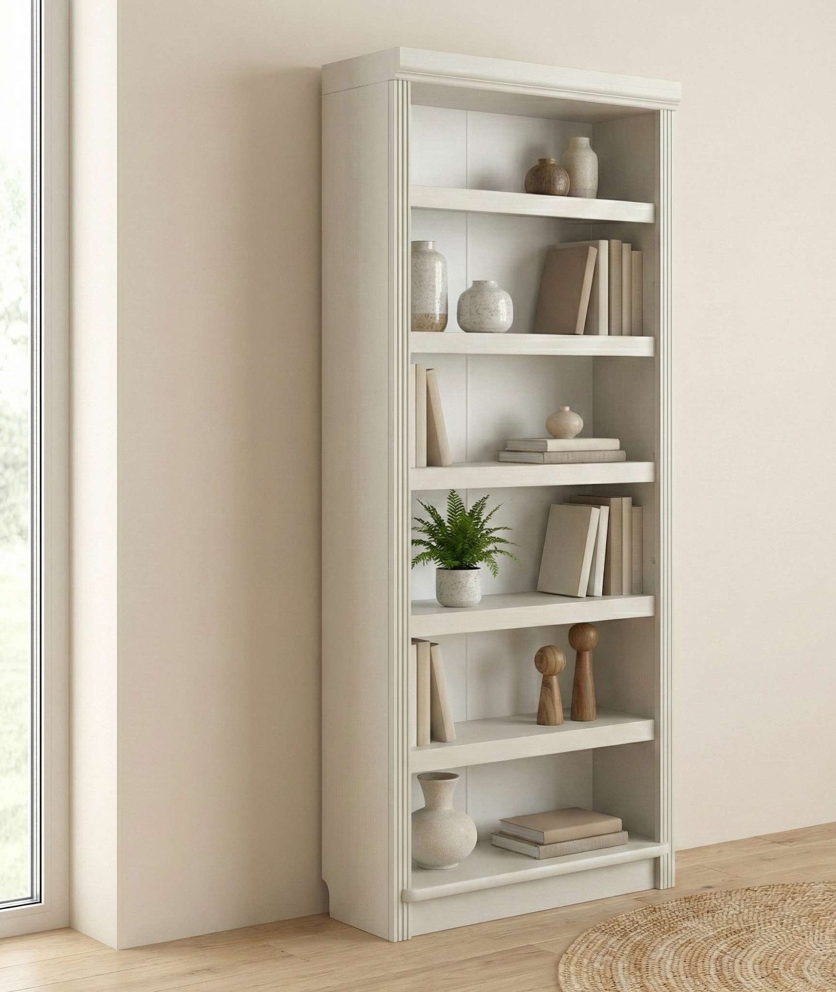 OTTO home Bücherregal Soeren Regal B/T/H: 80/29/185 cm, 6 Fächer, aus massiver Kiefer, FSC®-zertifiziert