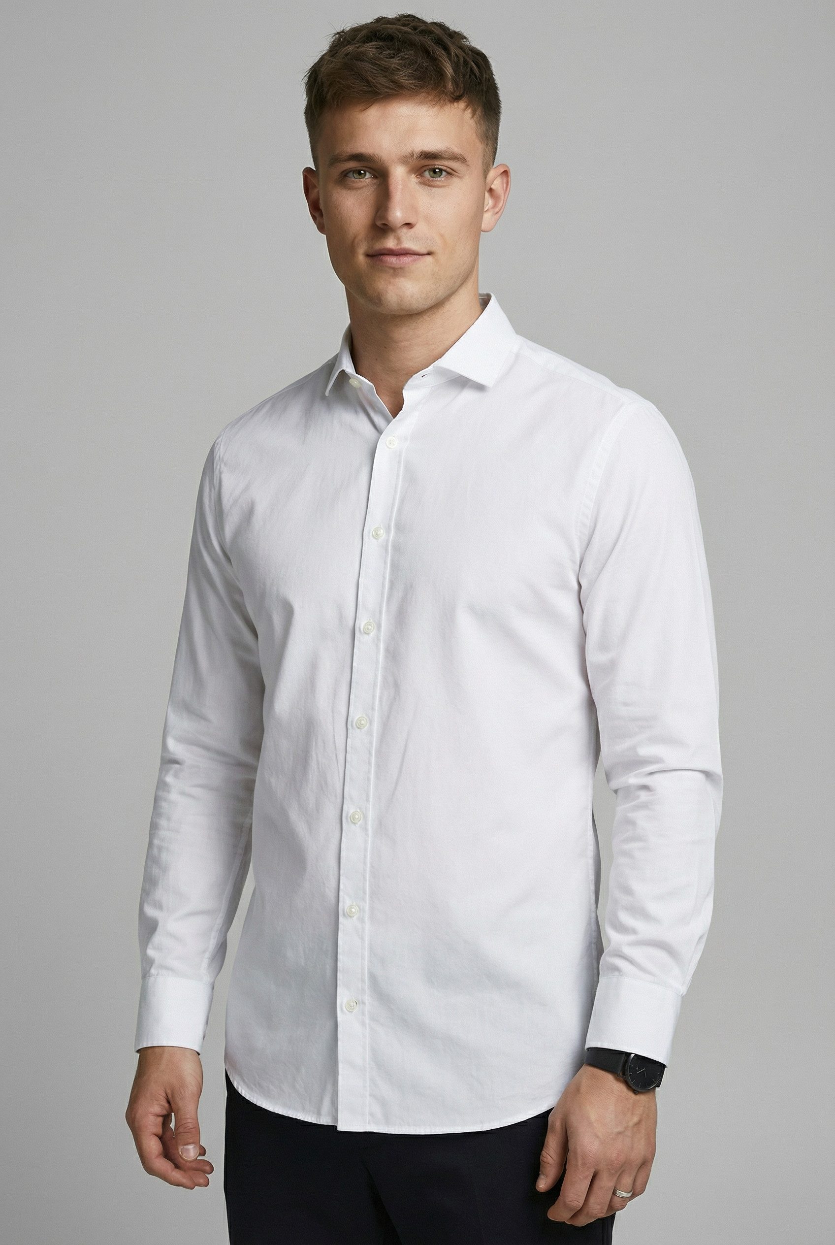 Jack & Jones Langarmhemd JPRBLAJAXON mit Stretchanteil und stylischem Krage günstig online kaufen