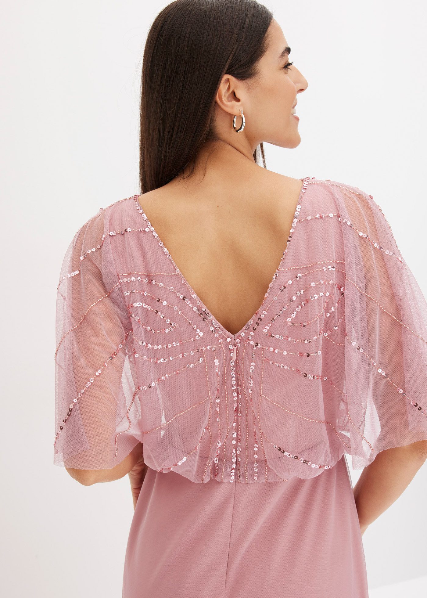 bonprix Maxikleid für Abiball, Festtage und Hochzeiten, aus feinem Tüll – Bild 5 von 5