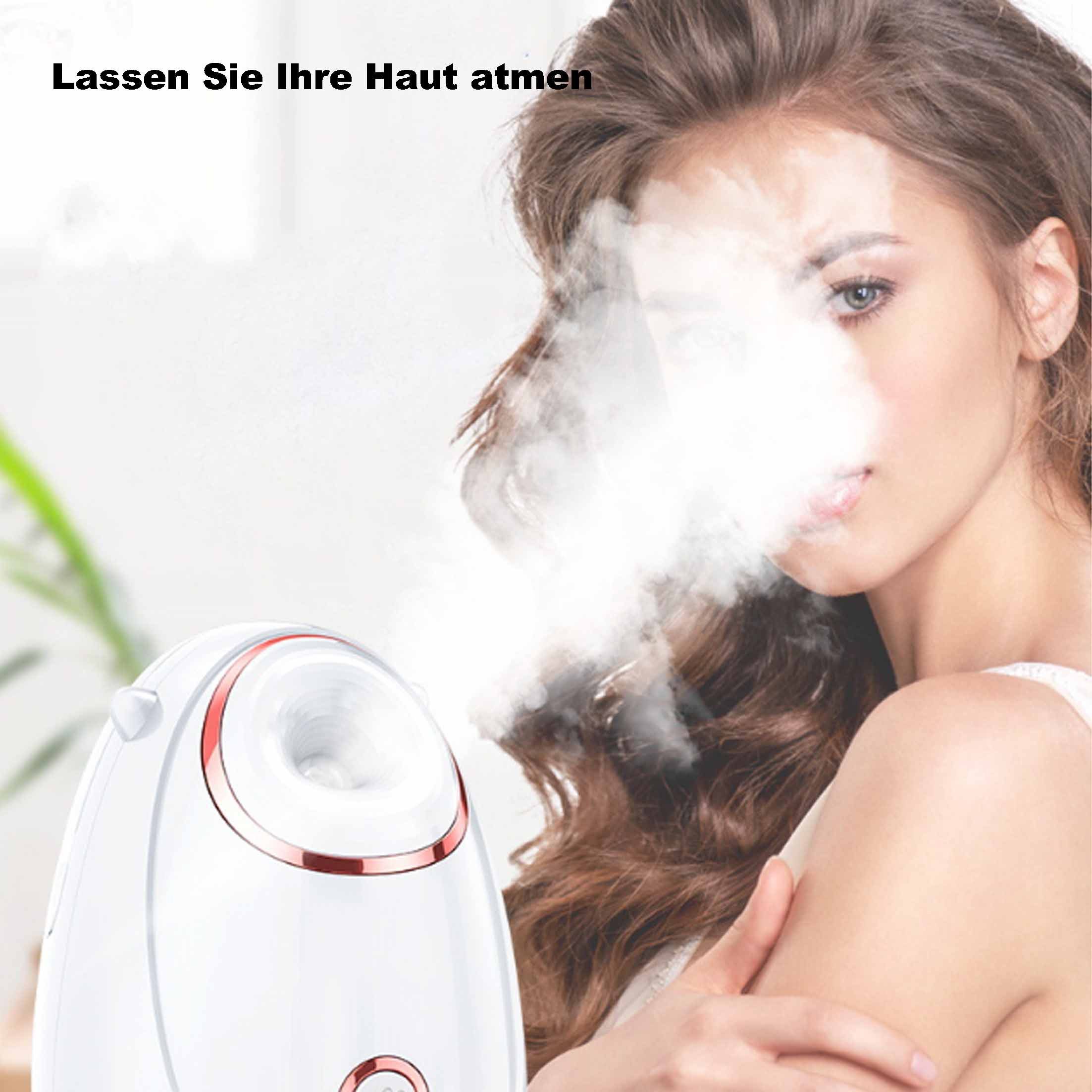KINSI Gesichtssauna Gesichtsnebel-Hydrator, Gesichtsdampfer, Hautverjüngung,Beauty-Gerät, Gesichtsbefeuchter, reinigt Poren und Mitesser, Körperpflege