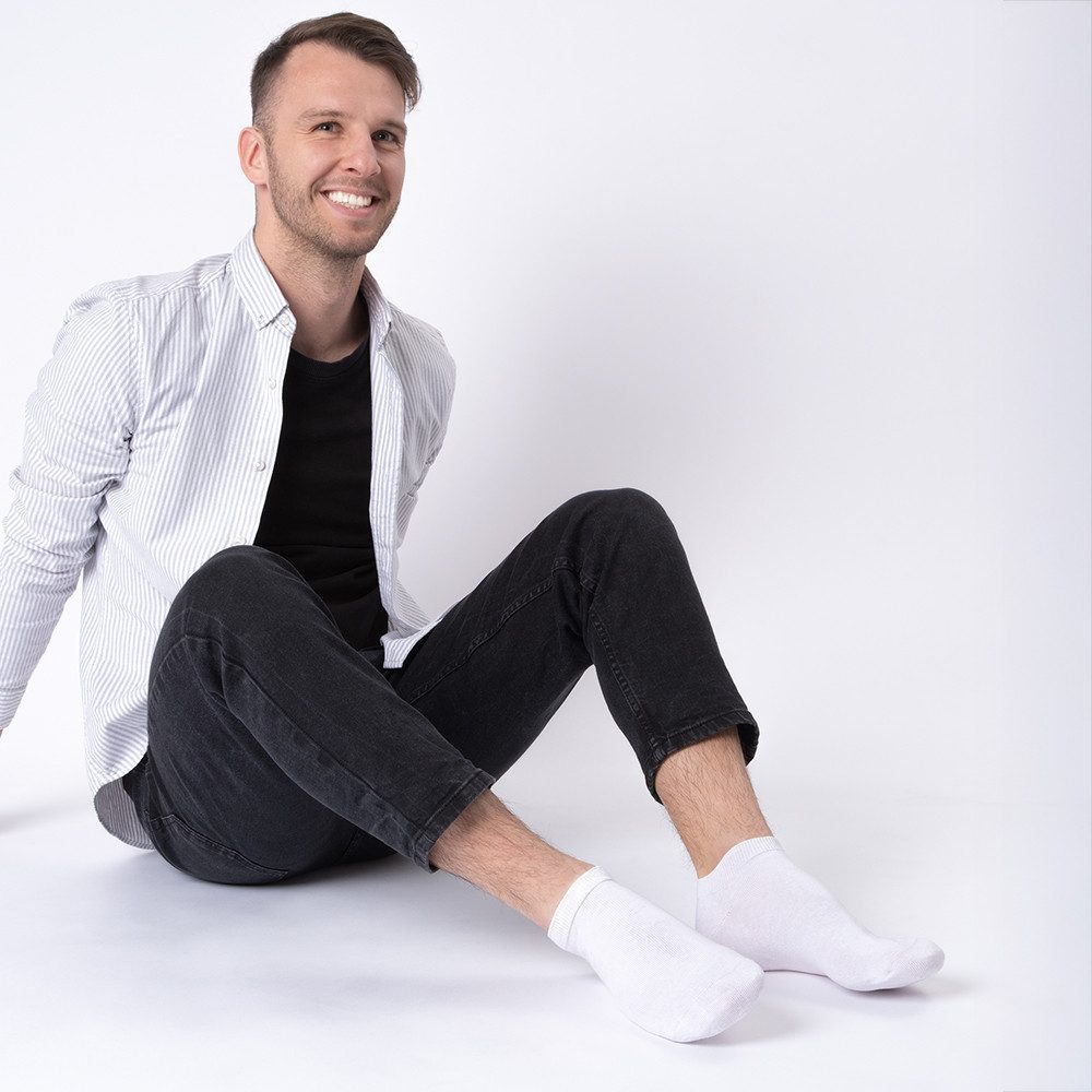 OCCULTO Sneakersocken Herren 100% Baumwolle Sneaker günstig online kaufen
