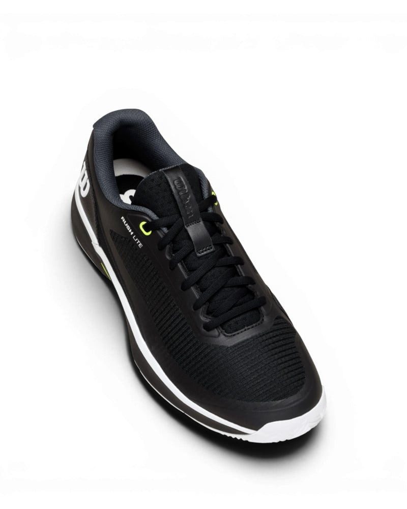 Wilson Rush Lite 5.0 Clay/Sandplatz schwarz/weiss/gelb Herren Tennisschuh