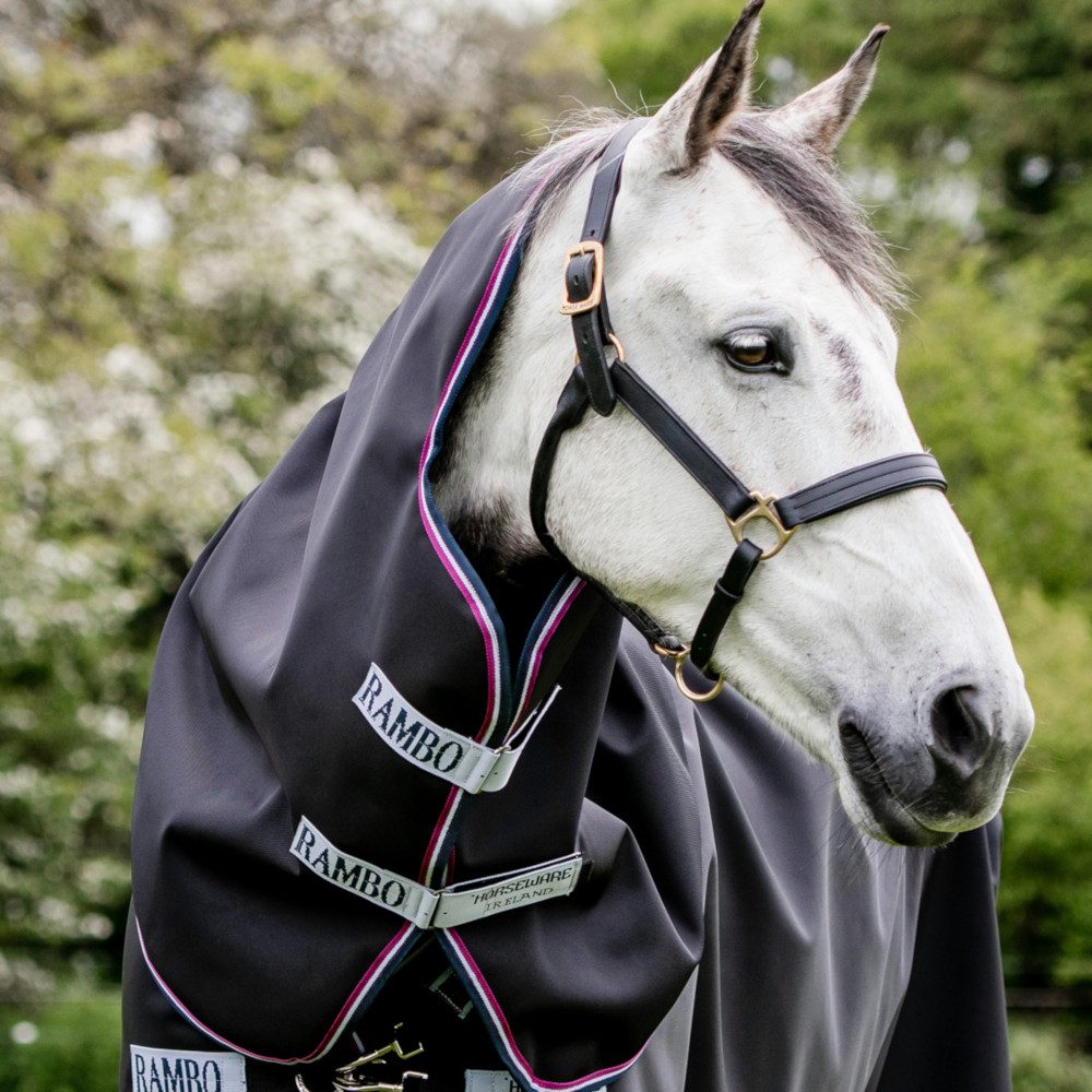 Horseware Pferde-Halsteil Horseware Rambo Supreme Hood 0g - Navy/Burgundy