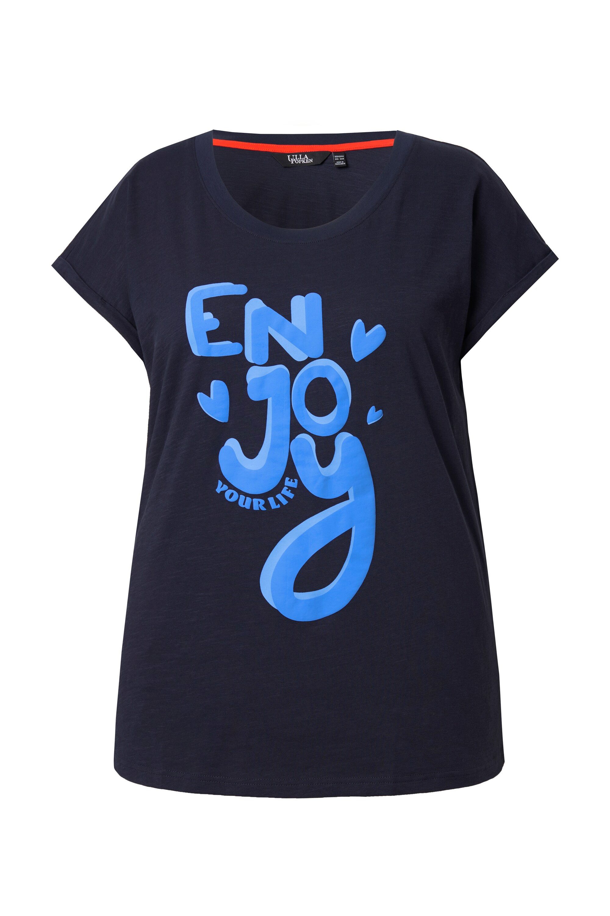 Ulla Popken T-Shirt T-Shirt Enjoy Oversized Rundhals Halbarm günstig online kaufen