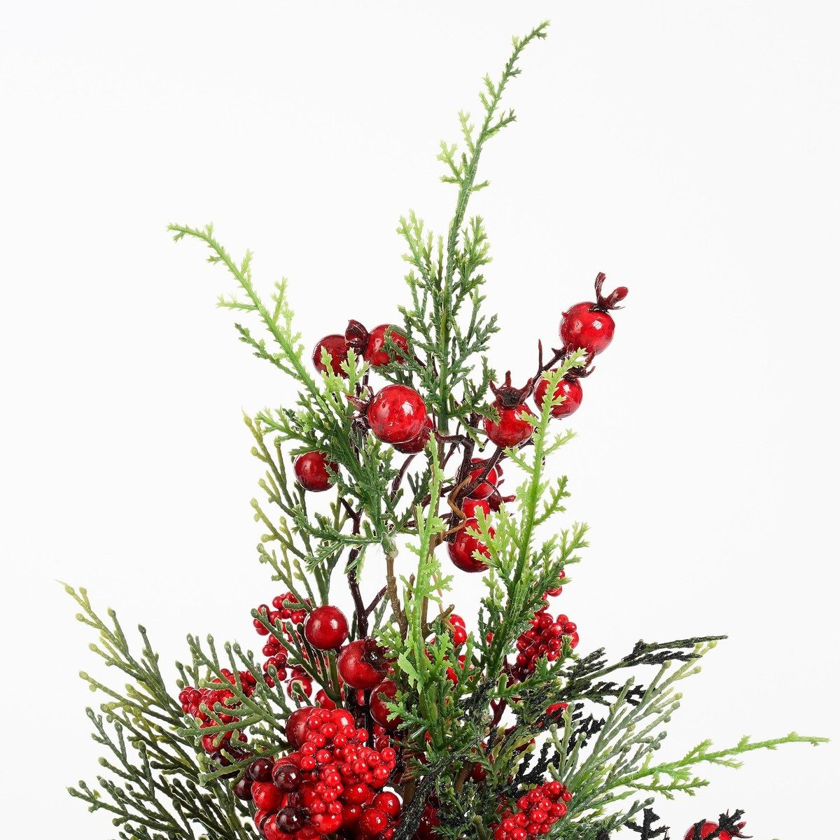 Mica Decorations Künstlicher Weihnachtsbaum Mica Decorations Weihnachtsbaum Zeder In Topf rot - h45xd18cm