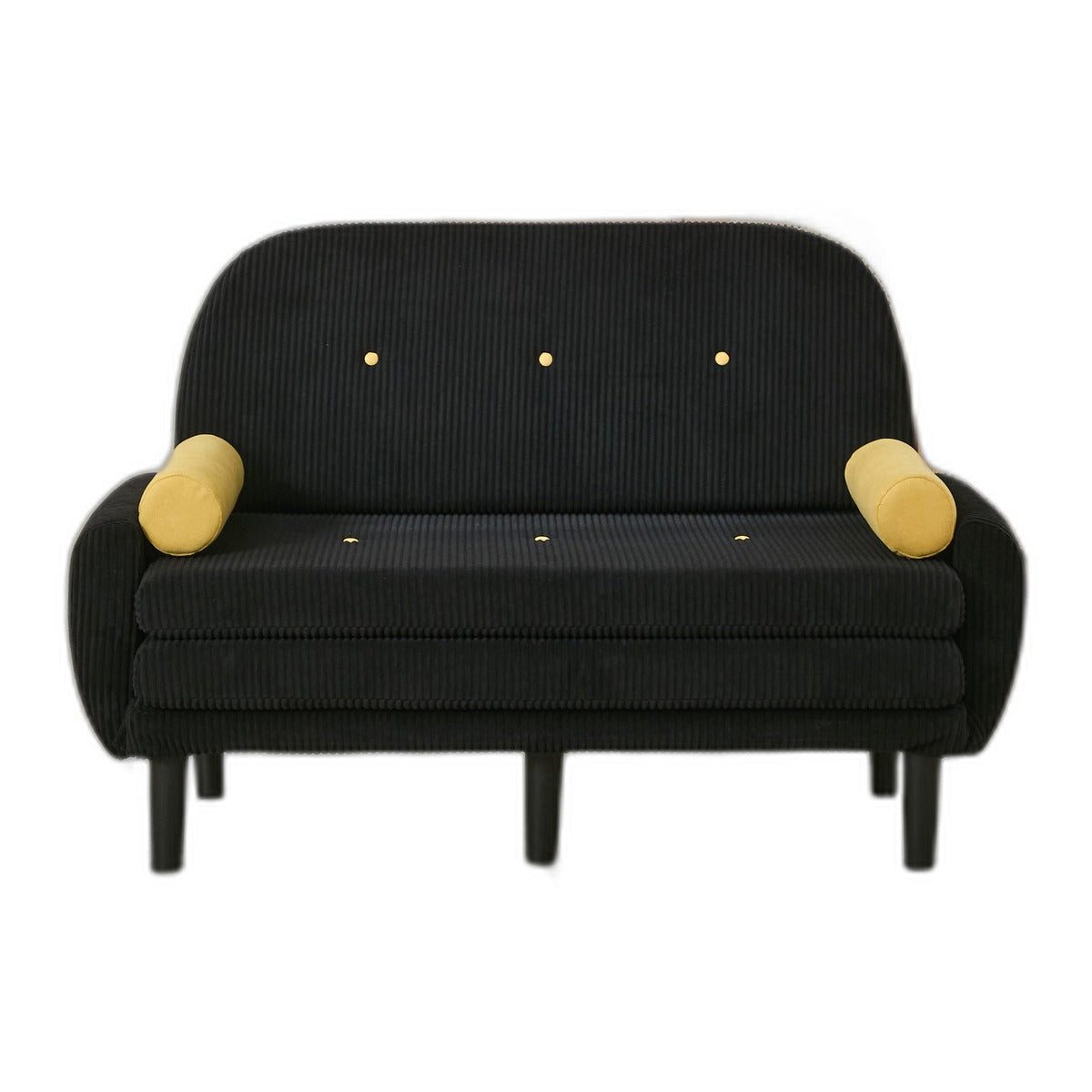 SIKAINI Sofa Relaxsessel aus Corduroy,Foam,Iron,Plastic in Schwarz, fuer Wohnzimmer, Einzelsessel, Komfortable Polsterung