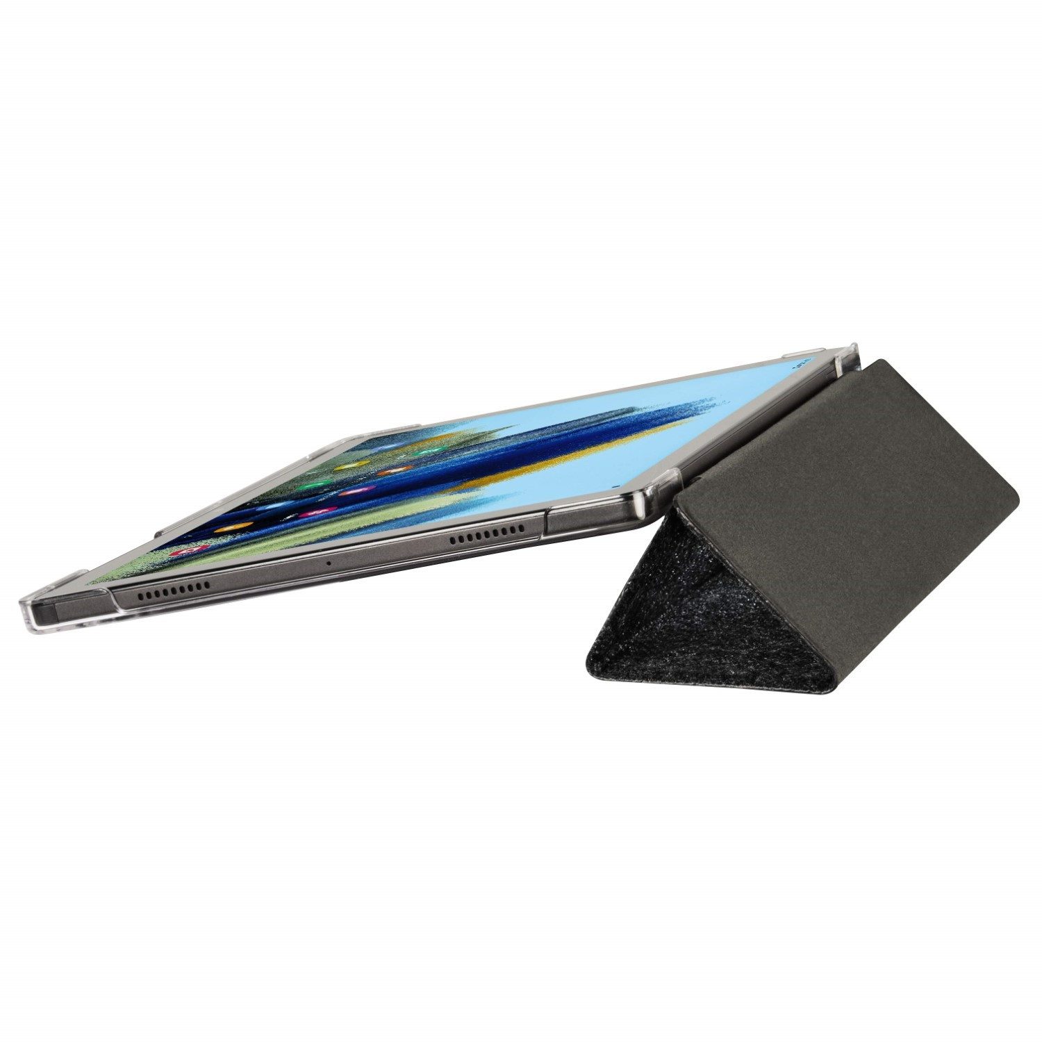 Hama Tablet-Hülle Hama Smart Tasche Cover Schutz-Hülle Grau, Book-Case Etui Ständer Bag für Samsung Galaxy Tab A8 10,5" – Bild 3 von 5