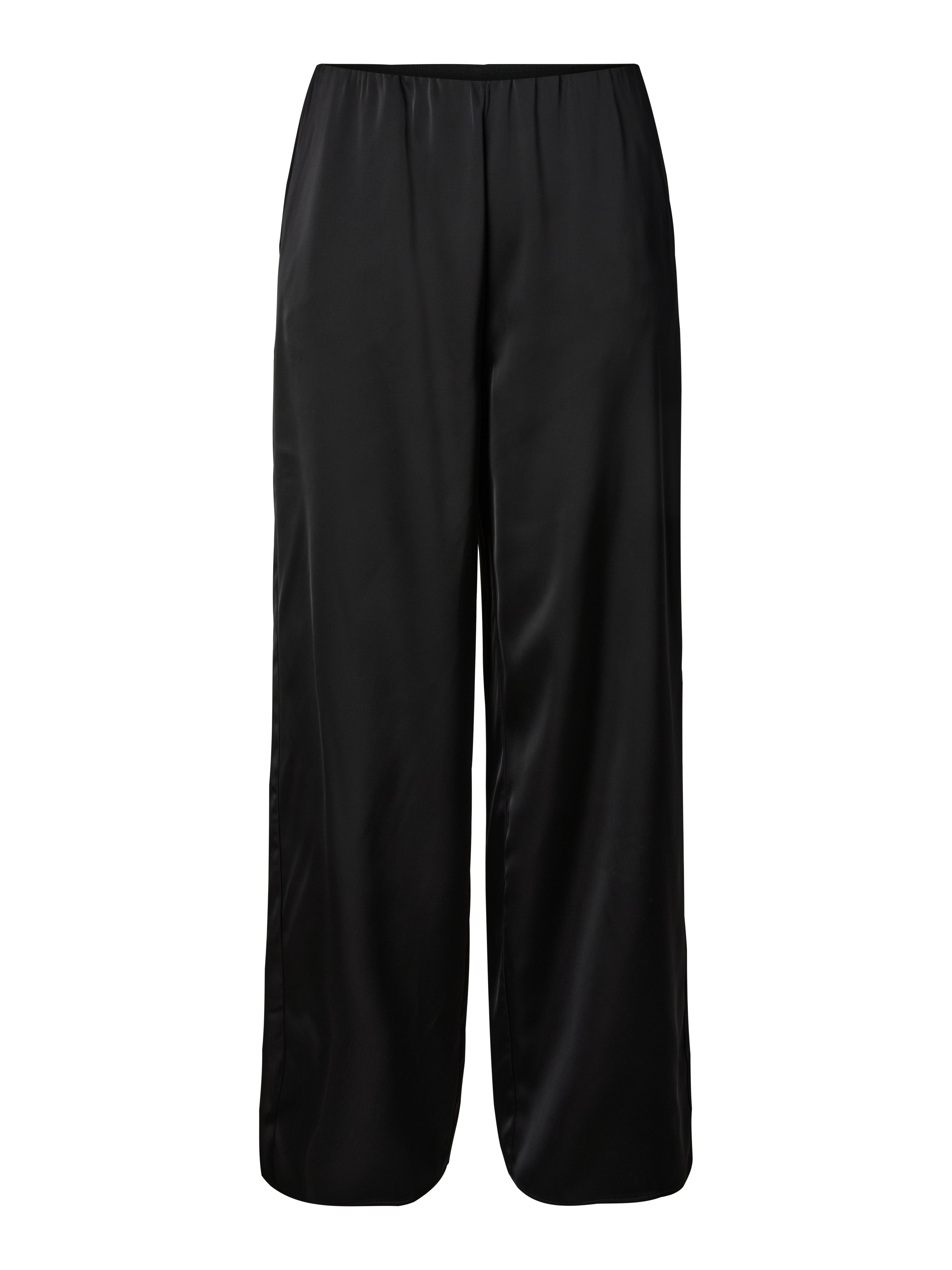 Y.A.S Anzughose YASPELLA HW WIDE PANTS S. NOOS mit Stretch, glänzend