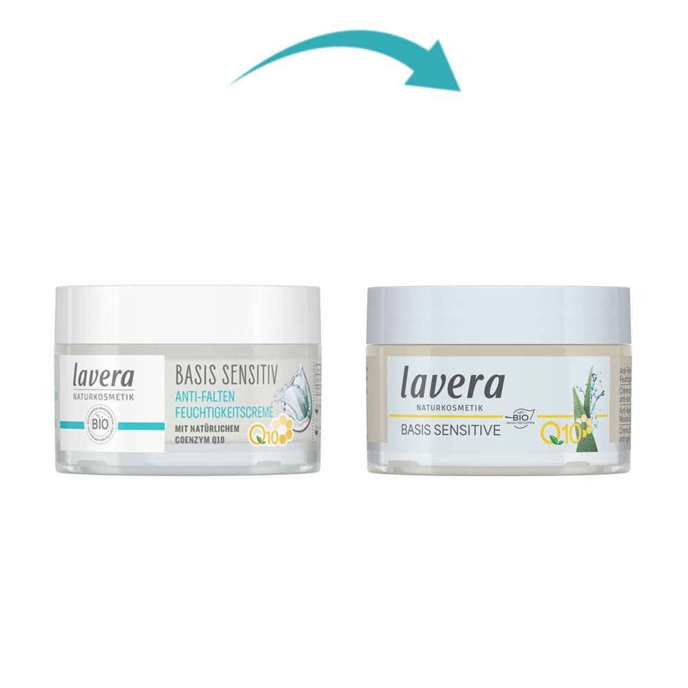 lavera Feuchtigkeitscreme Basis Sensitiv - Anti Falten Feuchtigkeitscreme 50ml