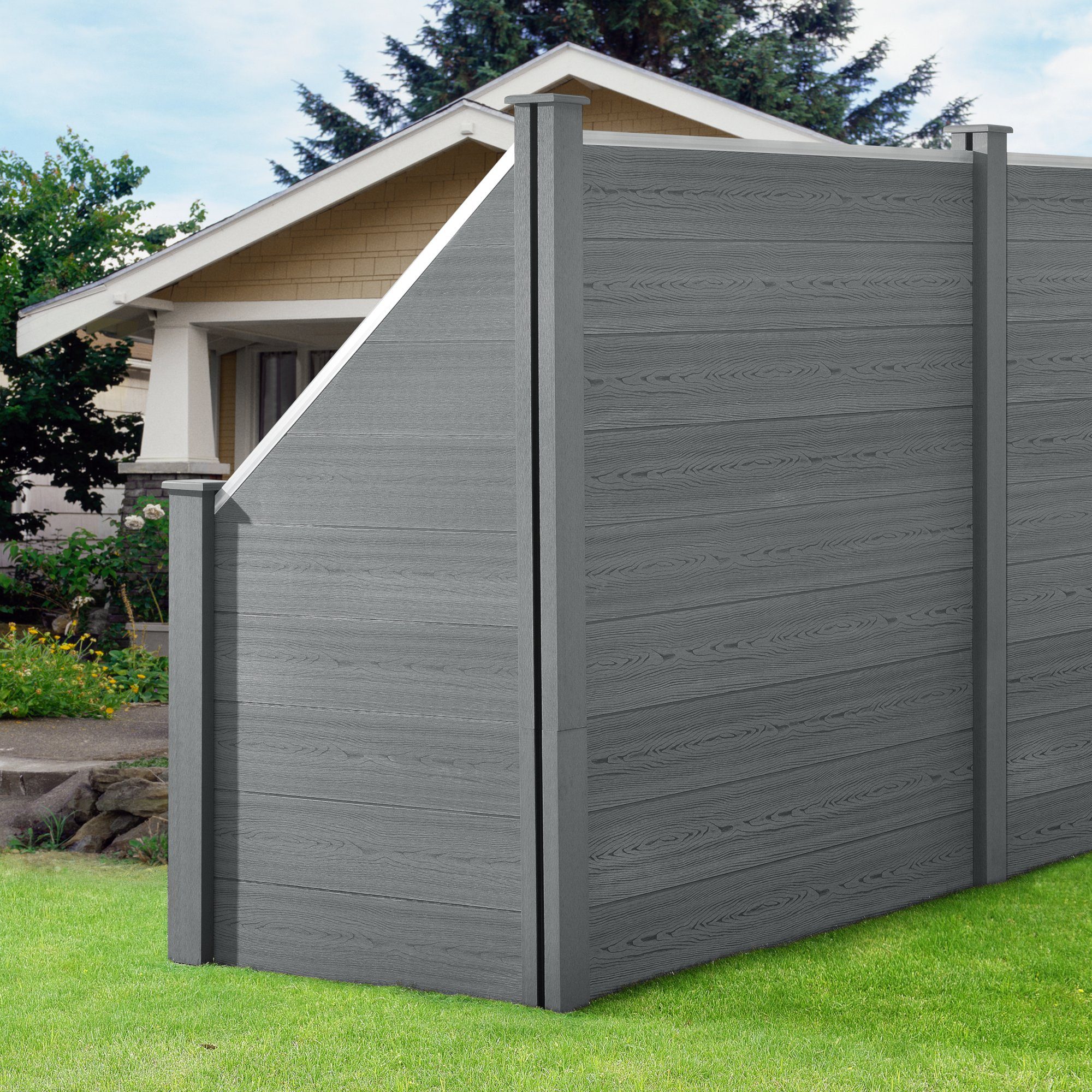 neu.holz Gartenzaun, (mit Pfosten), »Utrera« Lamellenzaun günstig online kaufen