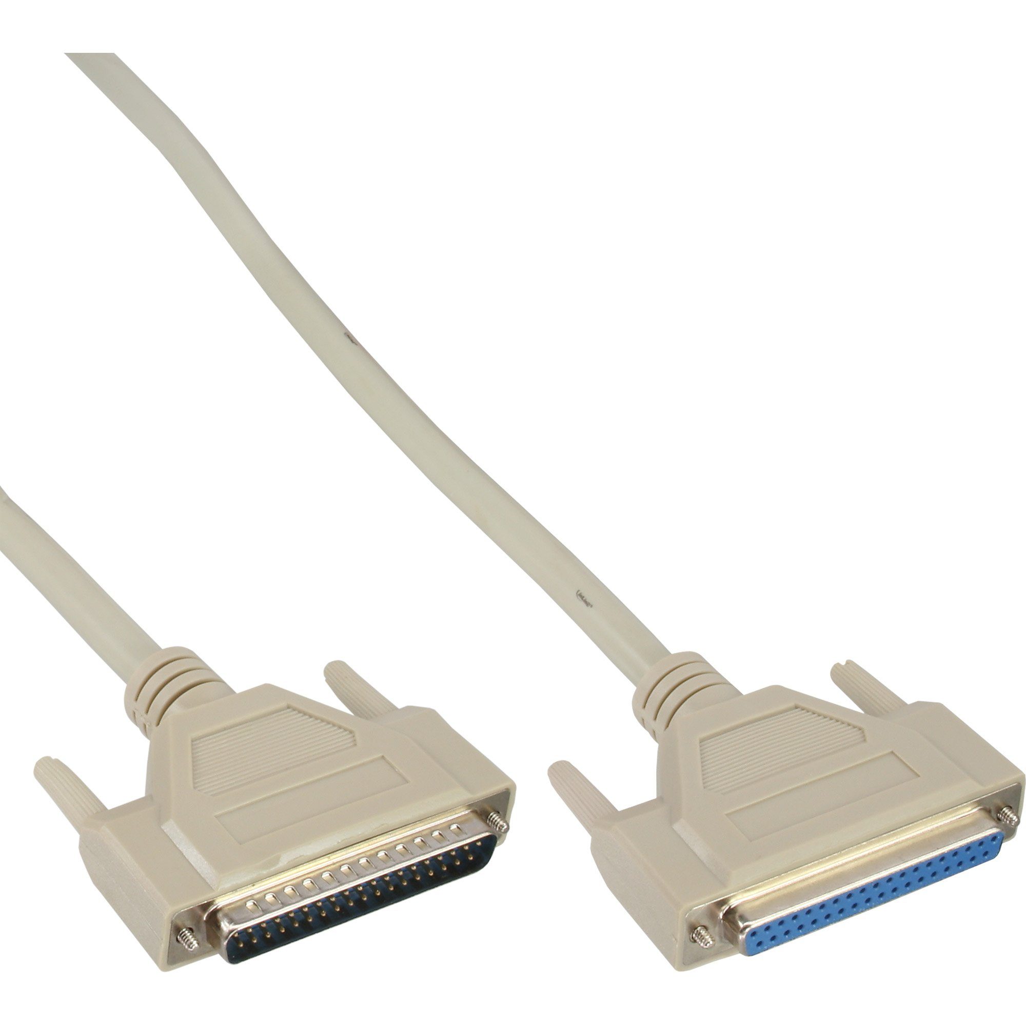 InLine® Serielle Verlängerung, 37pol Stecker / Buchse, 1:1 belegt, 3m Computer-Kabel