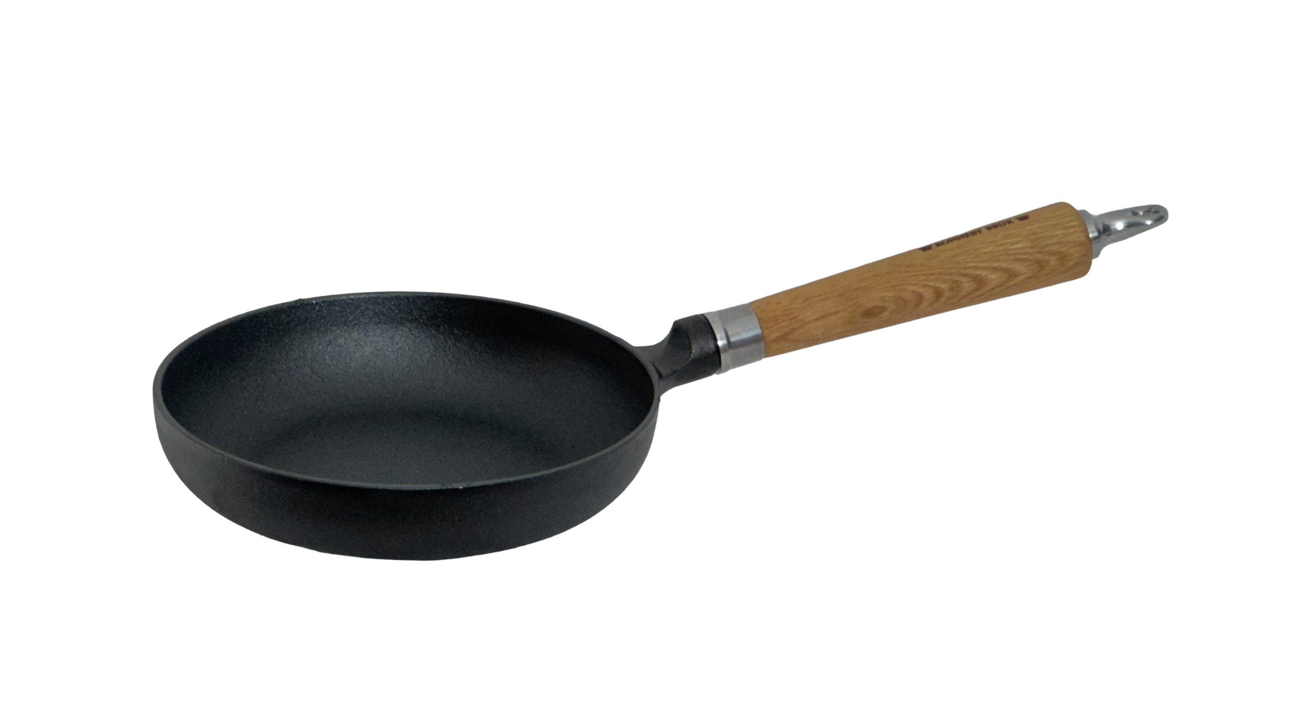 Ronneby Bruk Bratpfanne Maestro, hoch, Ø 20 cm, mit Holzgriff, Gusseisen (1-tlg)