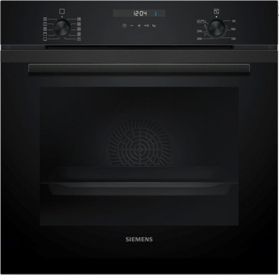 SIEMENS Backofen iQ500 HB237GBB3 Einbau-Backofen, Deep black inox, EEK: A+, mit Teleskopauszug nachrüstbar