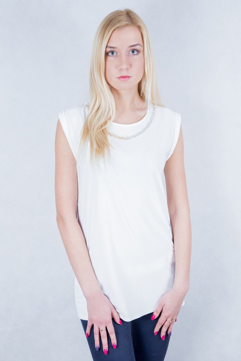 Sarcia.eu Blusentop Cremefarbige Bluse + Kette günstig online kaufen