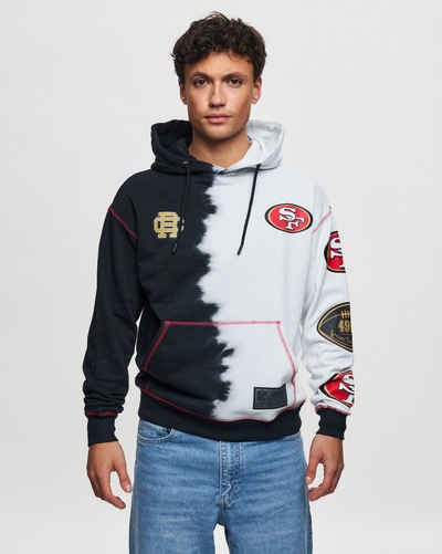 Recovered Kapuzenpullover Recovered - Hoodie NFL San Francisco 49ers Ink Dye Black-White S