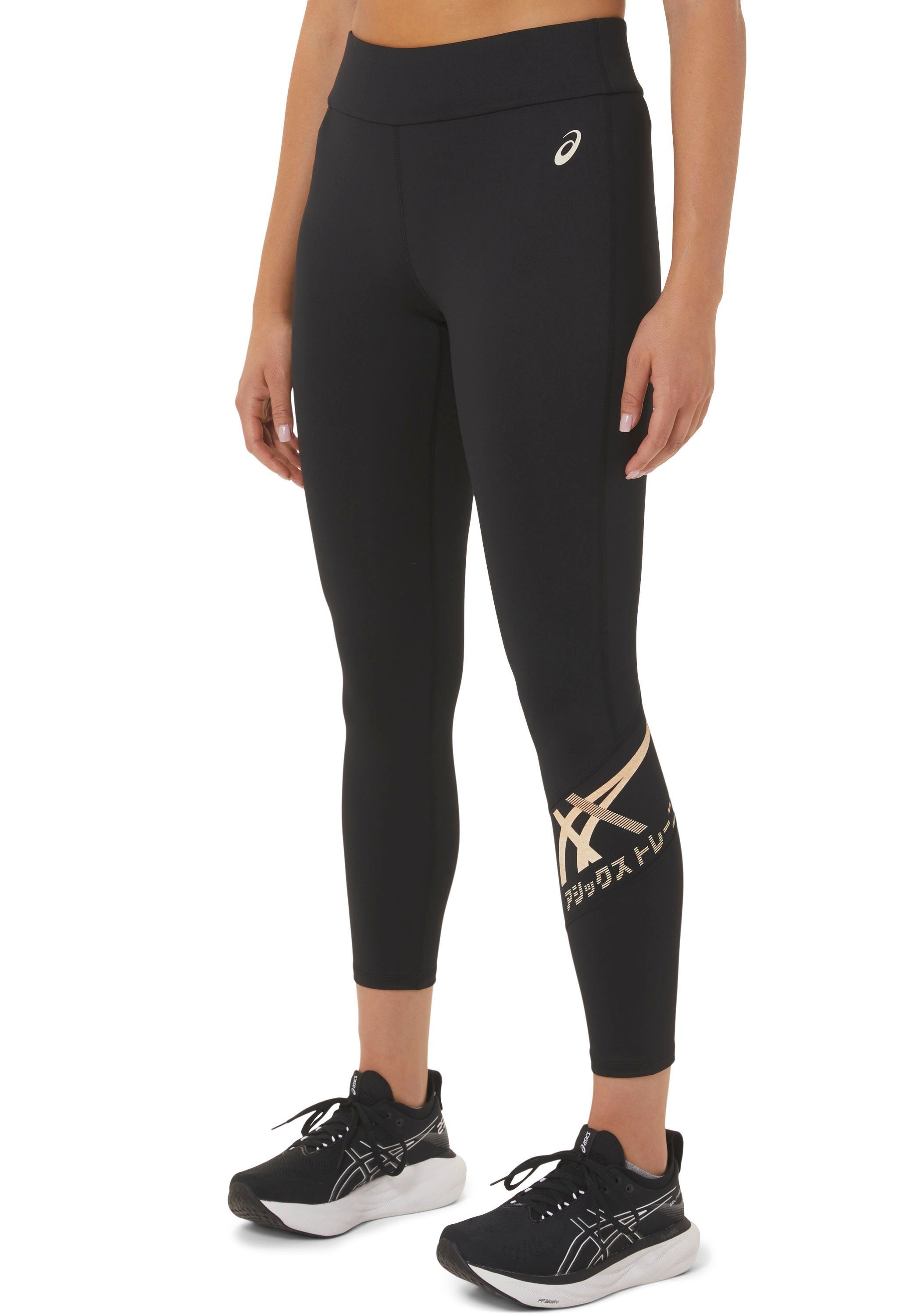 Asics BLACK/CREAM 7/8 PERFORMANCE Laufhose TIGER TIGHT