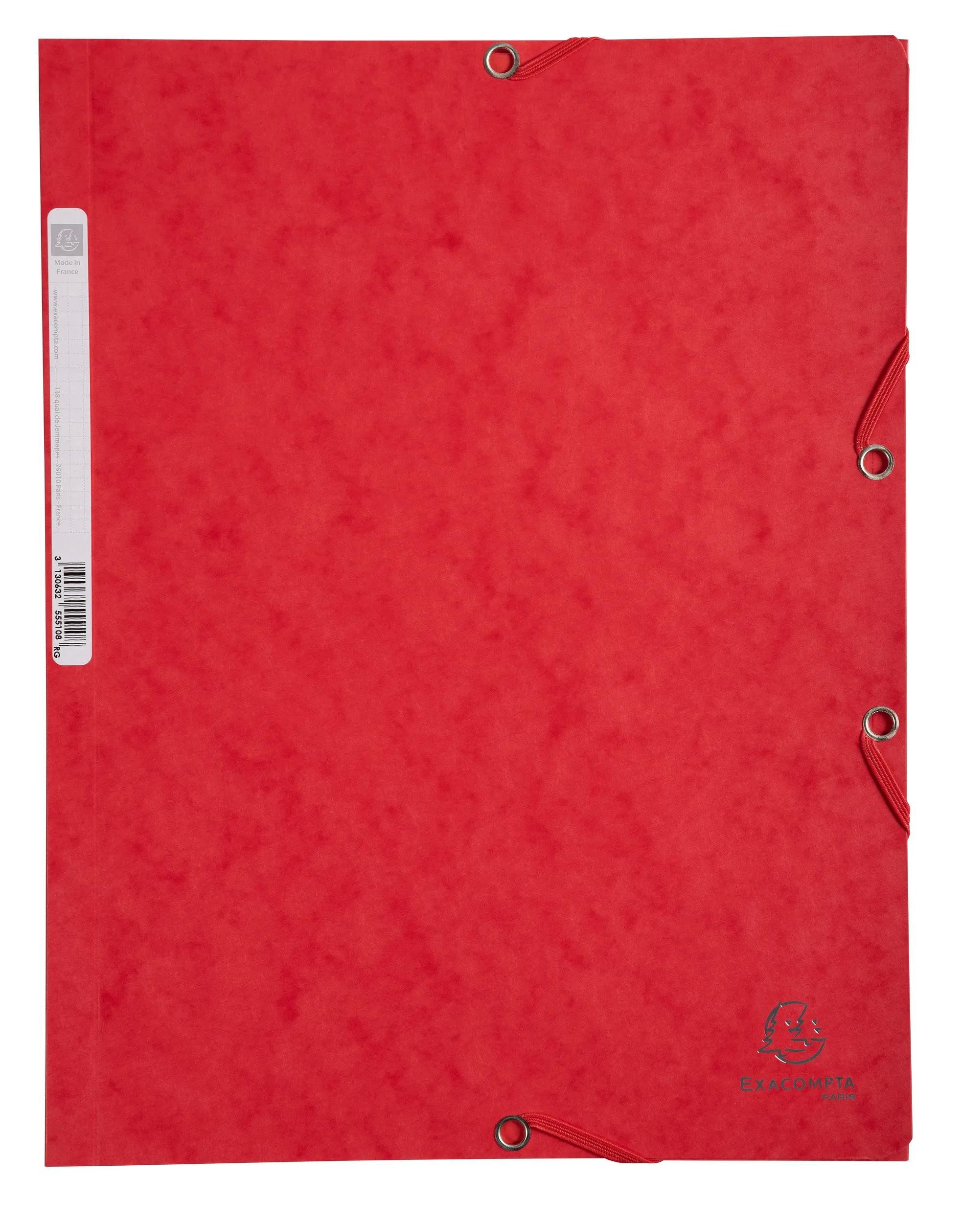 Organisationsmappe 25x Sammelmappen Colorspan-Karton 400g/m2, A4 - Rot - 55505E