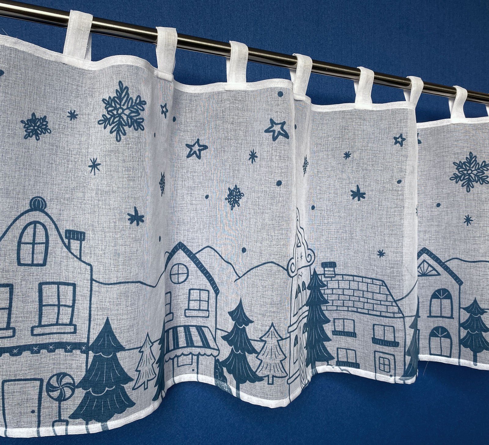 heimtexland Scheibengardine Fensterdekoration Weihnachten Deko Gardine Typ8 günstig online kaufen