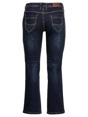Sheego Stretch-Jeans Große Größen mit gerader Beinform, individuelle Used-Effekte