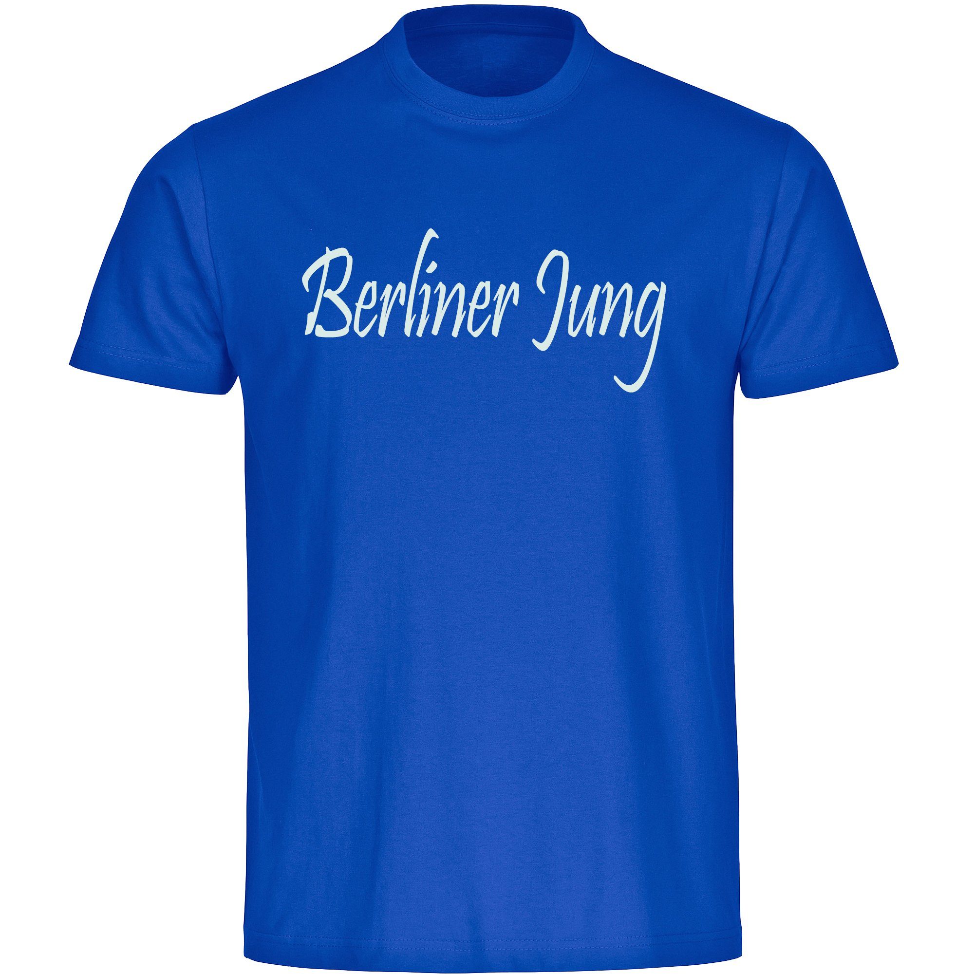 multifanshop T-Shirt Herren Berlin blau - Berliner Jung - Männer