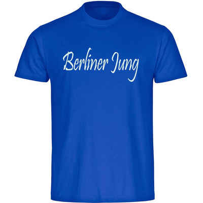 multifanshop T-Shirt Kinder Berlin blau - Berliner Jung - Boy Girl