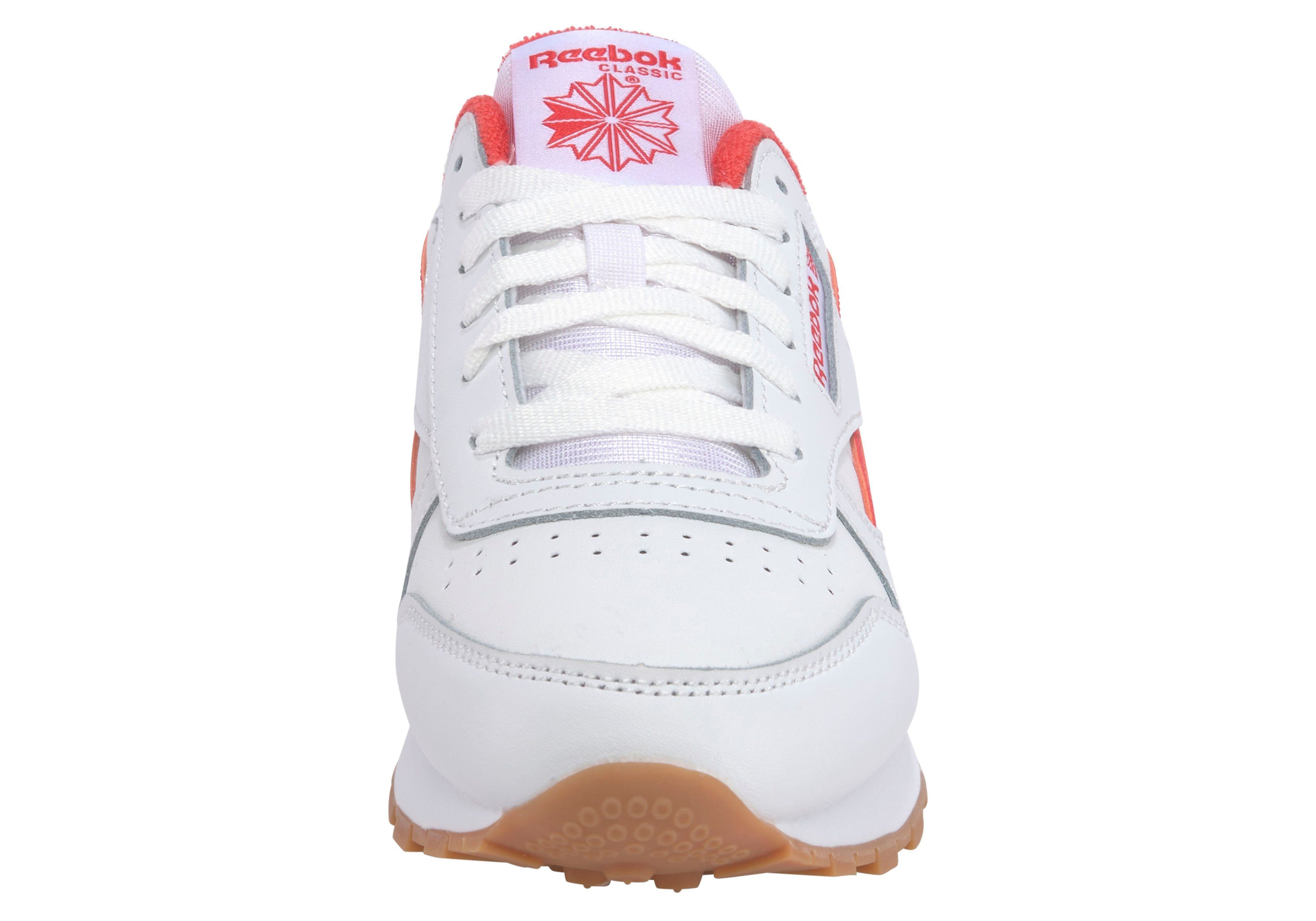 Sneaker weiß-rot CLASSIC Reebok Classic LEATHER