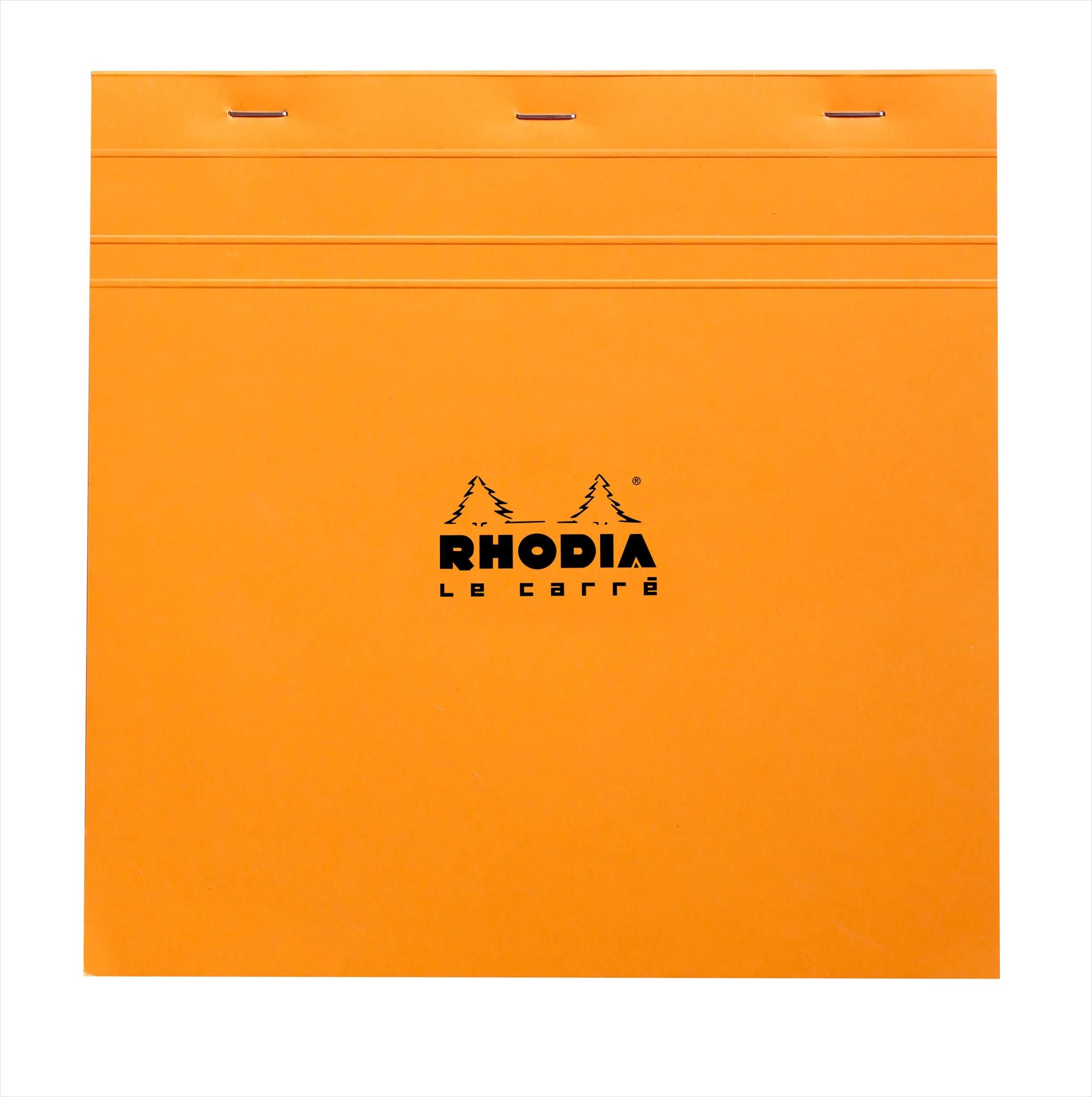 Rhodia Notizheft 5x Block geheftet 21x21cm 80 Blätter kariert 80g - Orange 210200C, Rhodia, Blöcke, Hefte und Ноутбуки
