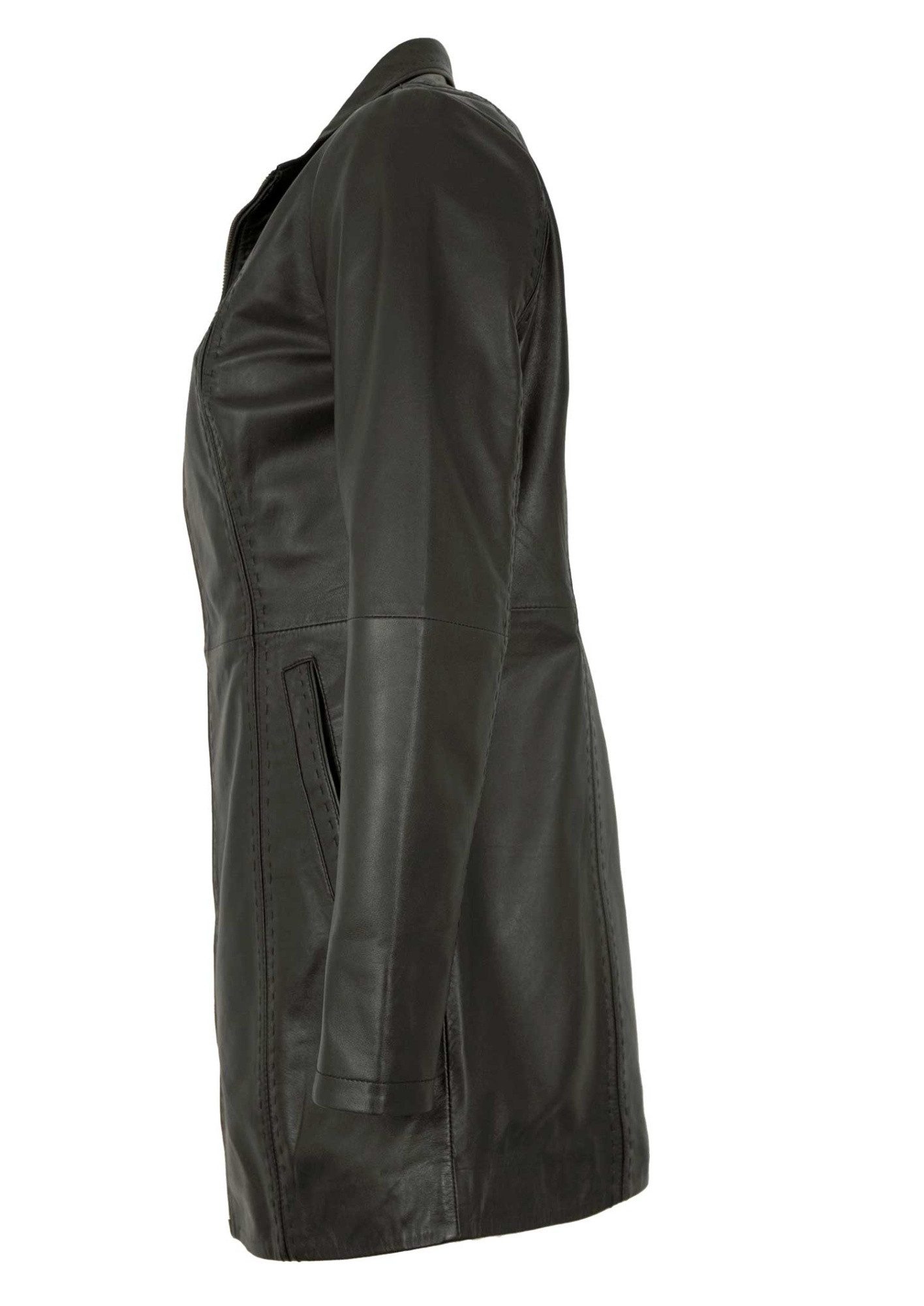 Maddox Lederjacke Silke MADDOX - Damen Ledermantel Longjacke Lammnappa schw günstig online kaufen