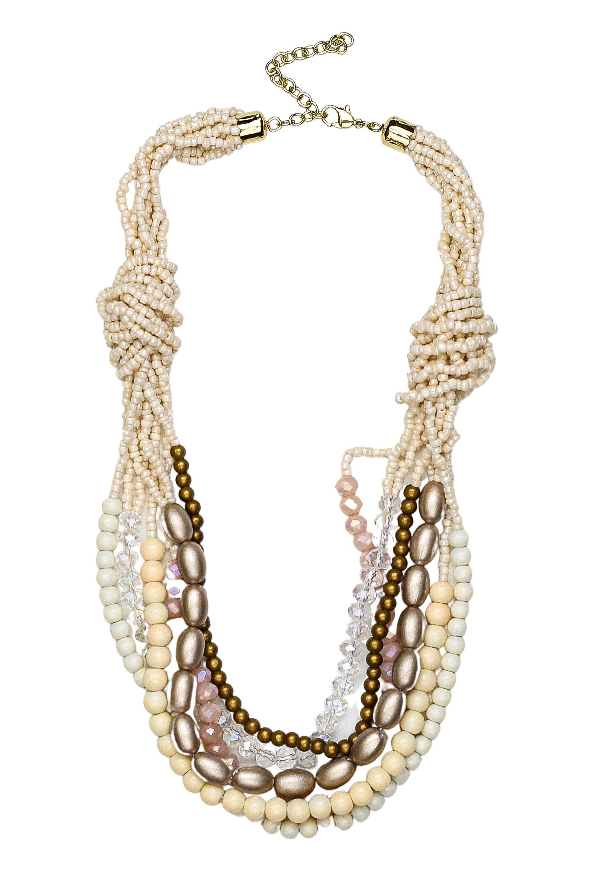 COLLEZIONE ALESSANDRO Kette mit Anhänger Nele, aus vielen verschiedenen Perlen