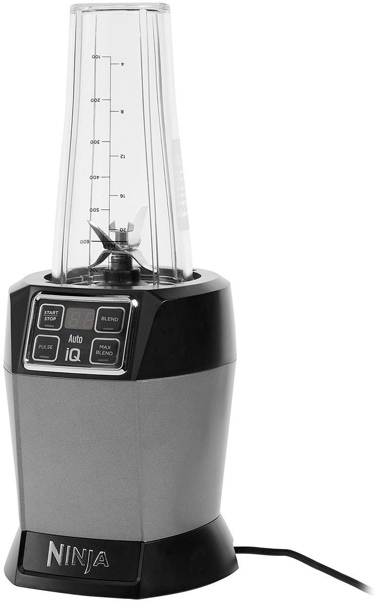NINJA Smoothie-Maker BN495EU, 1000 W, incl. 2 x 0,7 L Becher & Becherdeckel mit Ausguss, mit Auto-iQ