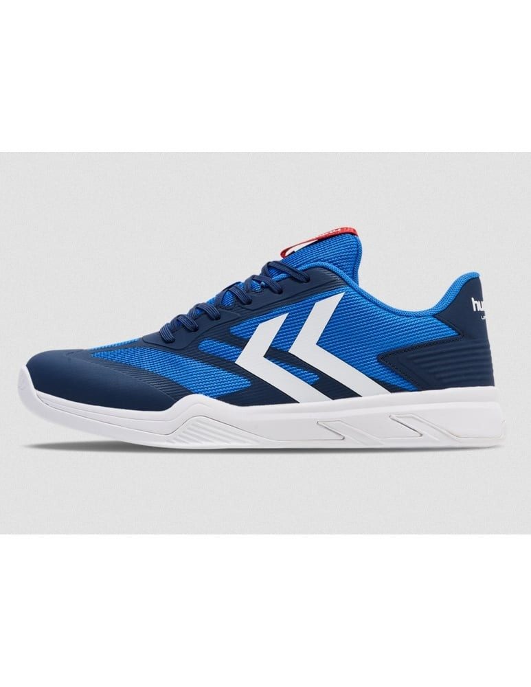 hummel Hallen-Indoorschuhe URUZ III blau/weiss Herren Badmintonschuh