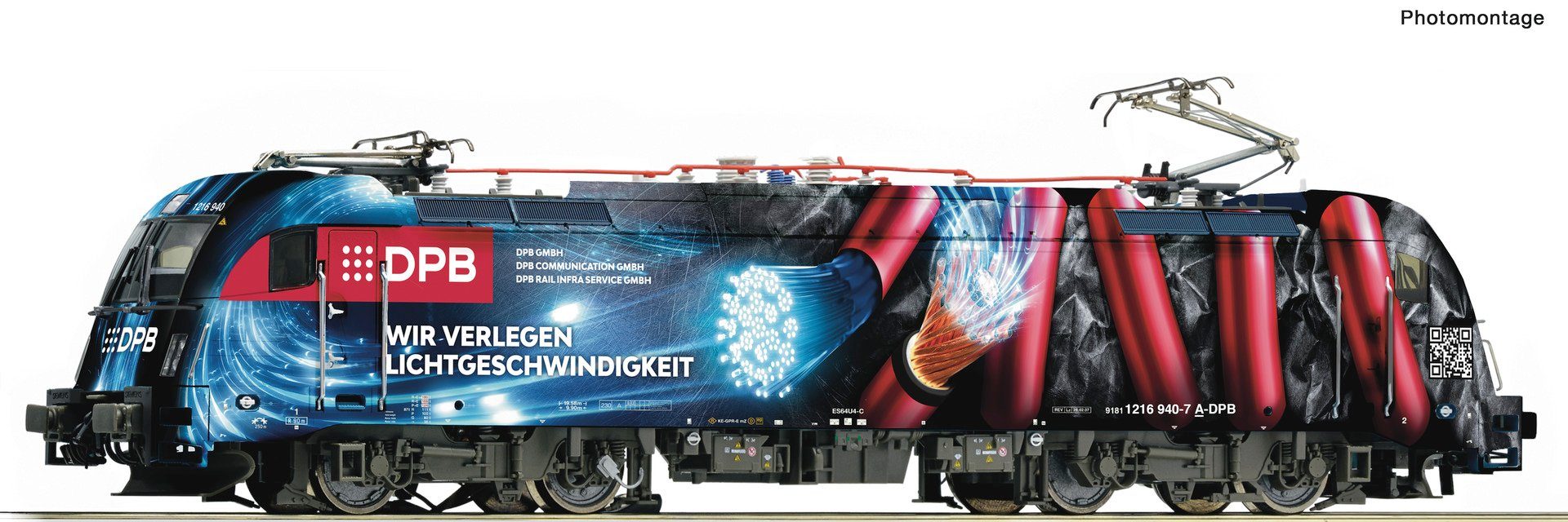 Elektrolokomotive Roco 7520005 H0 Elektrolokomotive 1216 940-7 DPB 3 Leiter
