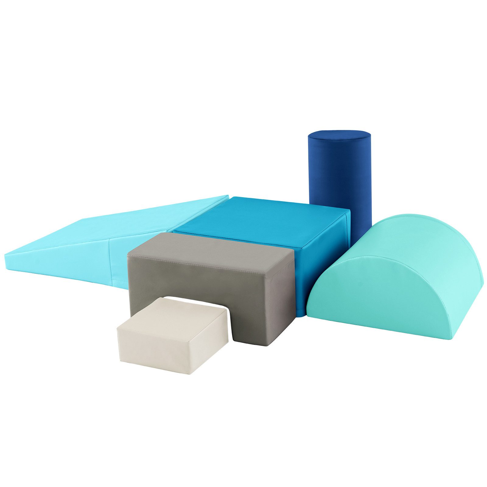 COSTWAY Schaumstoff Kletterblöcke Spielbausteine, (6 St), für Kinder zum Klettern