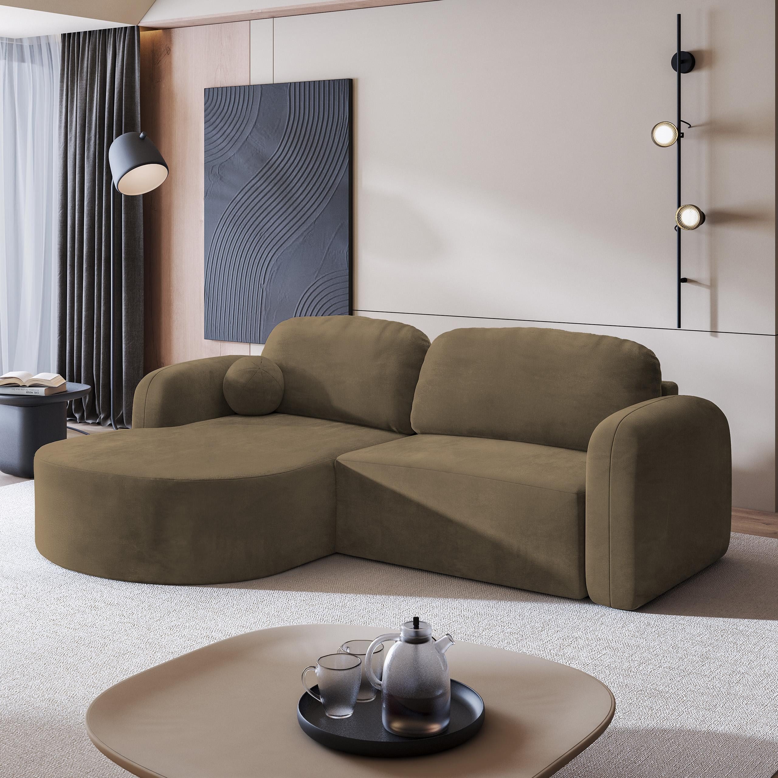 Masseno Ecksofa AMILIA mit Schlaffunktion L-Form, günstig online kaufen
