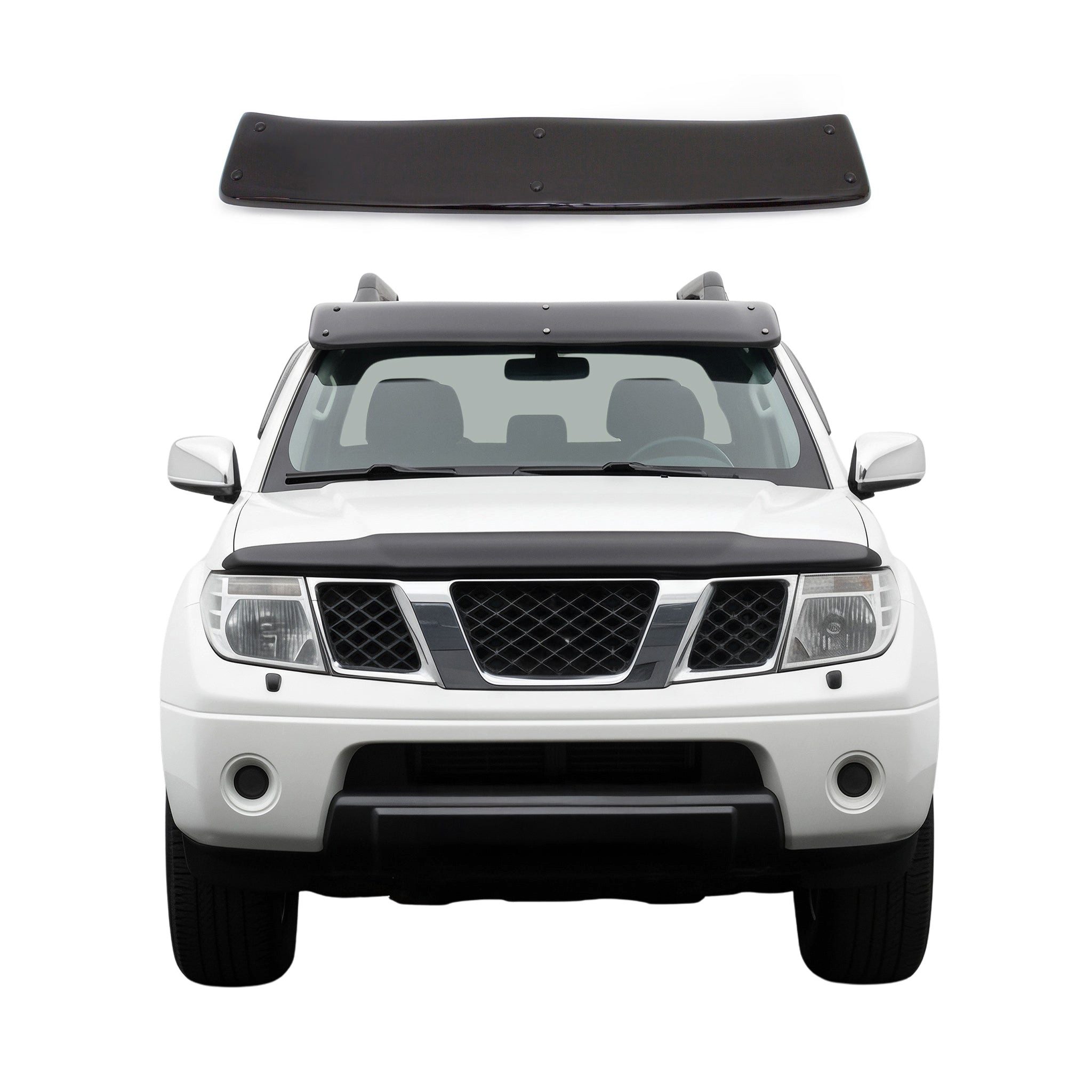 OMAC Autosonnenschutz Sonnenblende äußeren für Nissan Navara 2004-2015 D40 Acryl, 33 x 25 cm, (1-St), Sonnenschutz